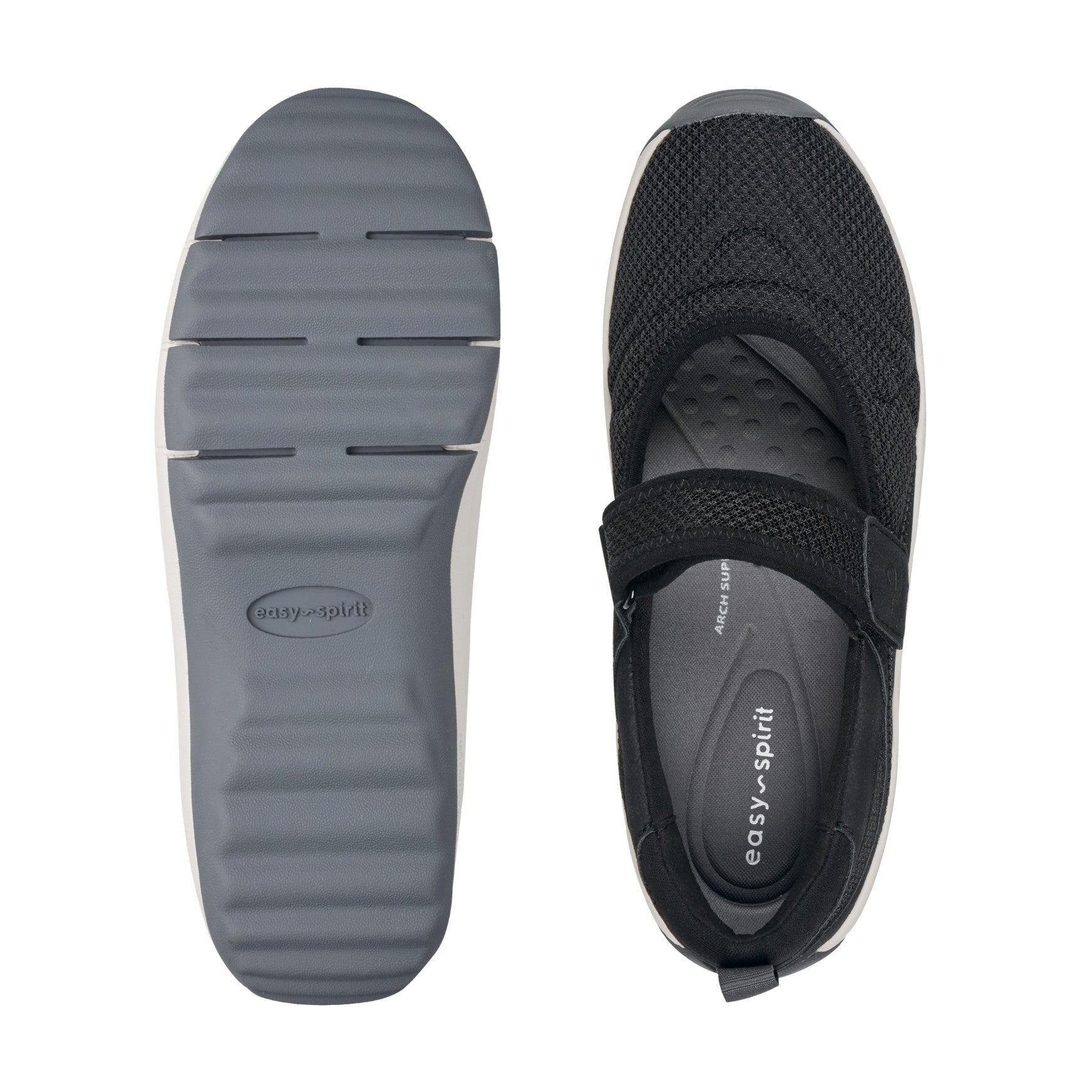 Easy Spirit Brandie Cushioned Arch Support Women's Mary Jane Walking Shoe - Black - 5