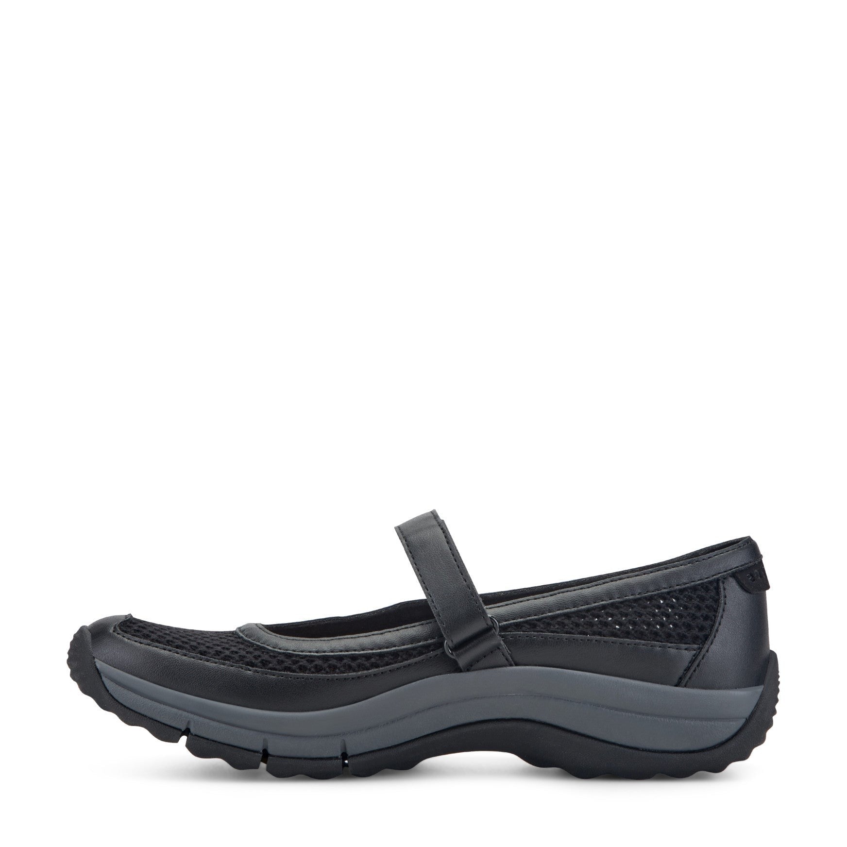 Easy Spirit Briana Cushioned Arch-Support Women's Walking Shoe - Black Mesh - 5