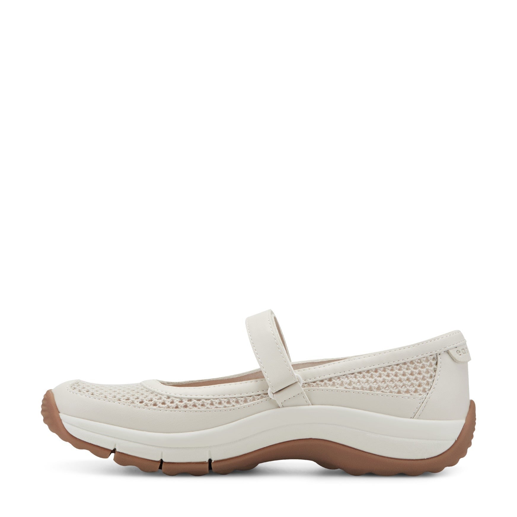 Easy Spirit Briana Cushioned Arch-Support Women's Walking Shoe - Ivory Mesh - 5