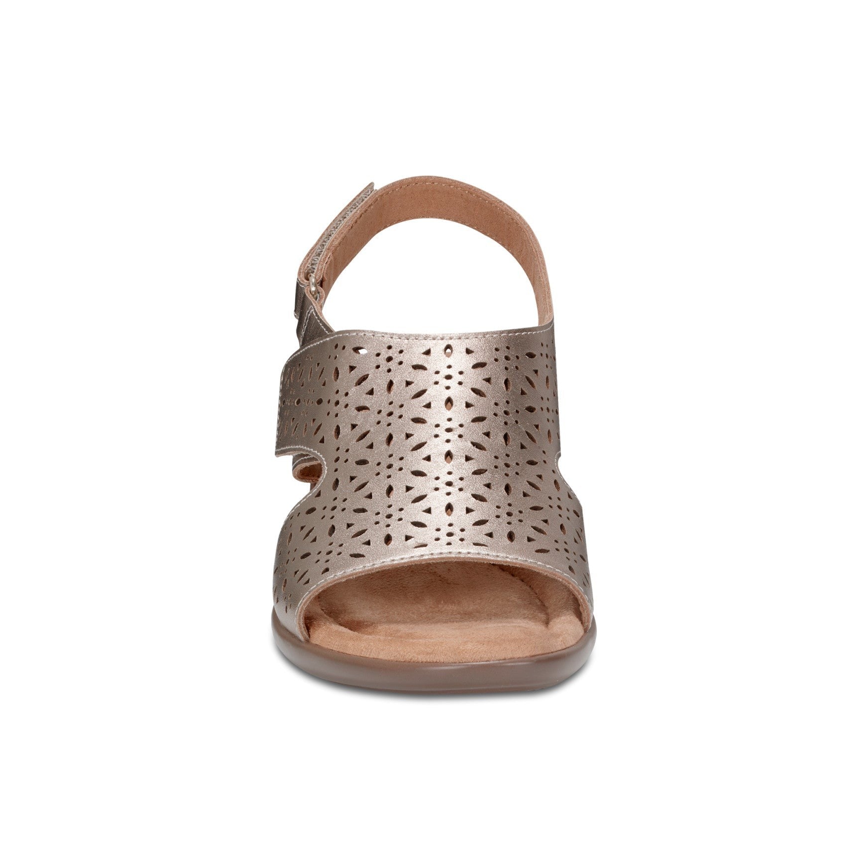 Easy Spirit Calix Cushioned Arch Support Women's Heeled Sandal - Bronze Leather - 3