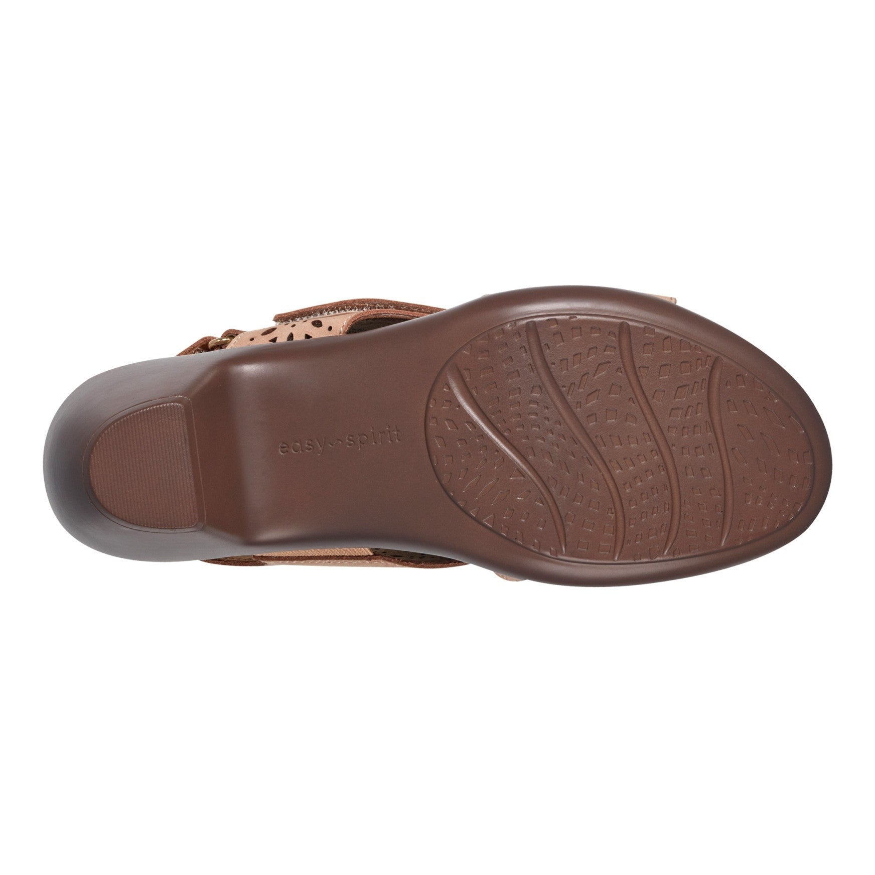 Easy Spirit Calix Cushioned Arch Support Women's Heeled Sandal - Natural Suede - 6