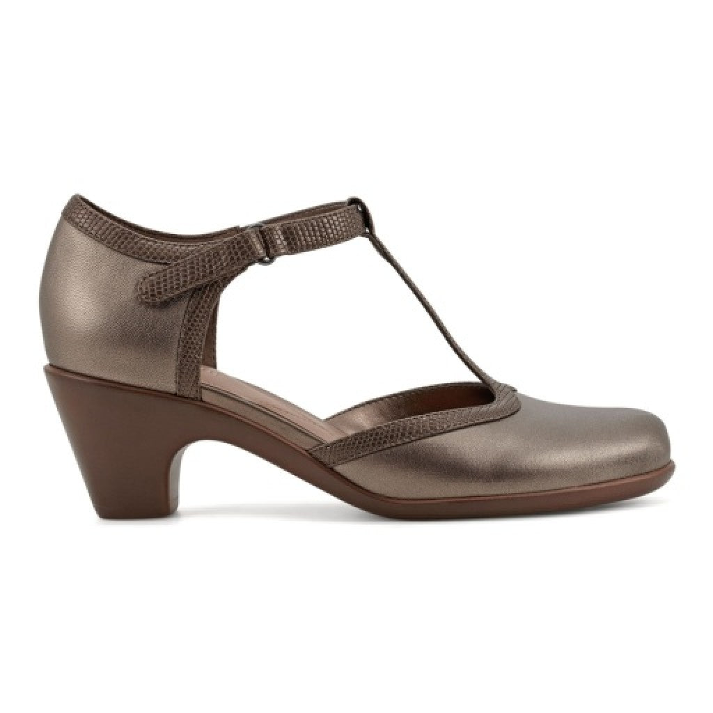 Easy Spirit Cara T-Strap Cushioned Arch Support Women's Dress Shoe - Bronze - 2