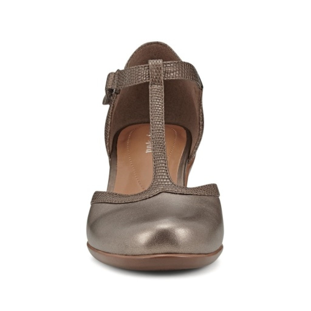 Easy Spirit Cara T-Strap Cushioned Arch Support Women's Dress Shoe - Bronze - 4