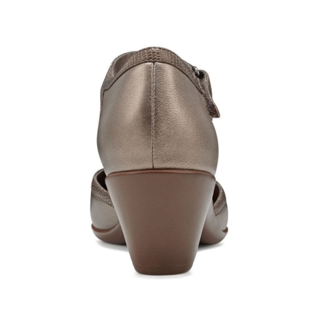 Easy Spirit Cara T-Strap Cushioned Arch Support Women's Dress Shoe - Bronze - 5