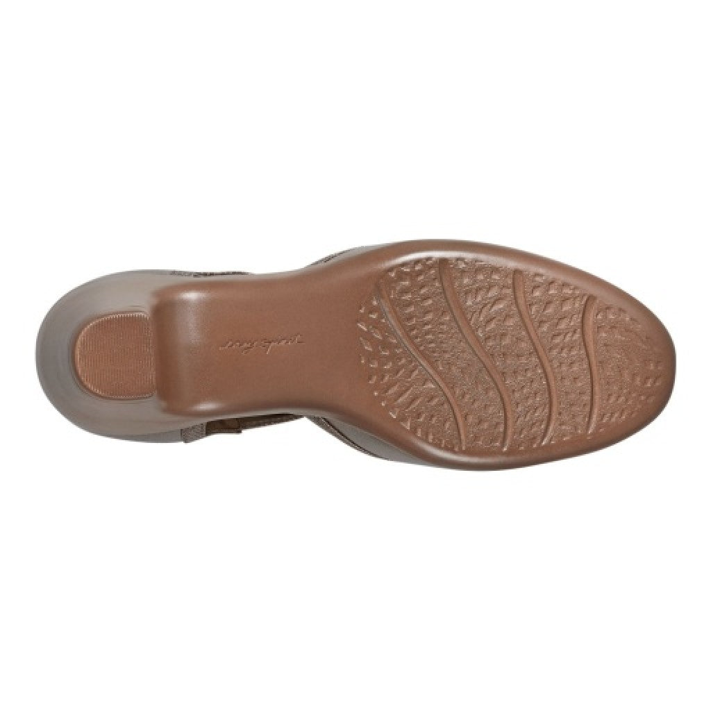 Easy Spirit Cara T-Strap Cushioned Arch Support Women's Dress Shoe - Bronze - 6