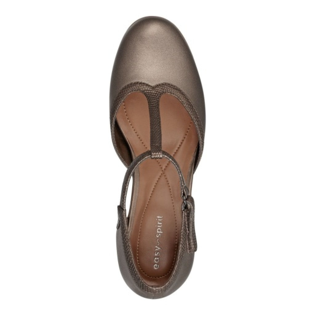 Easy Spirit Cara T-Strap Cushioned Arch Support Women's Dress Shoe - Bronze - 7
