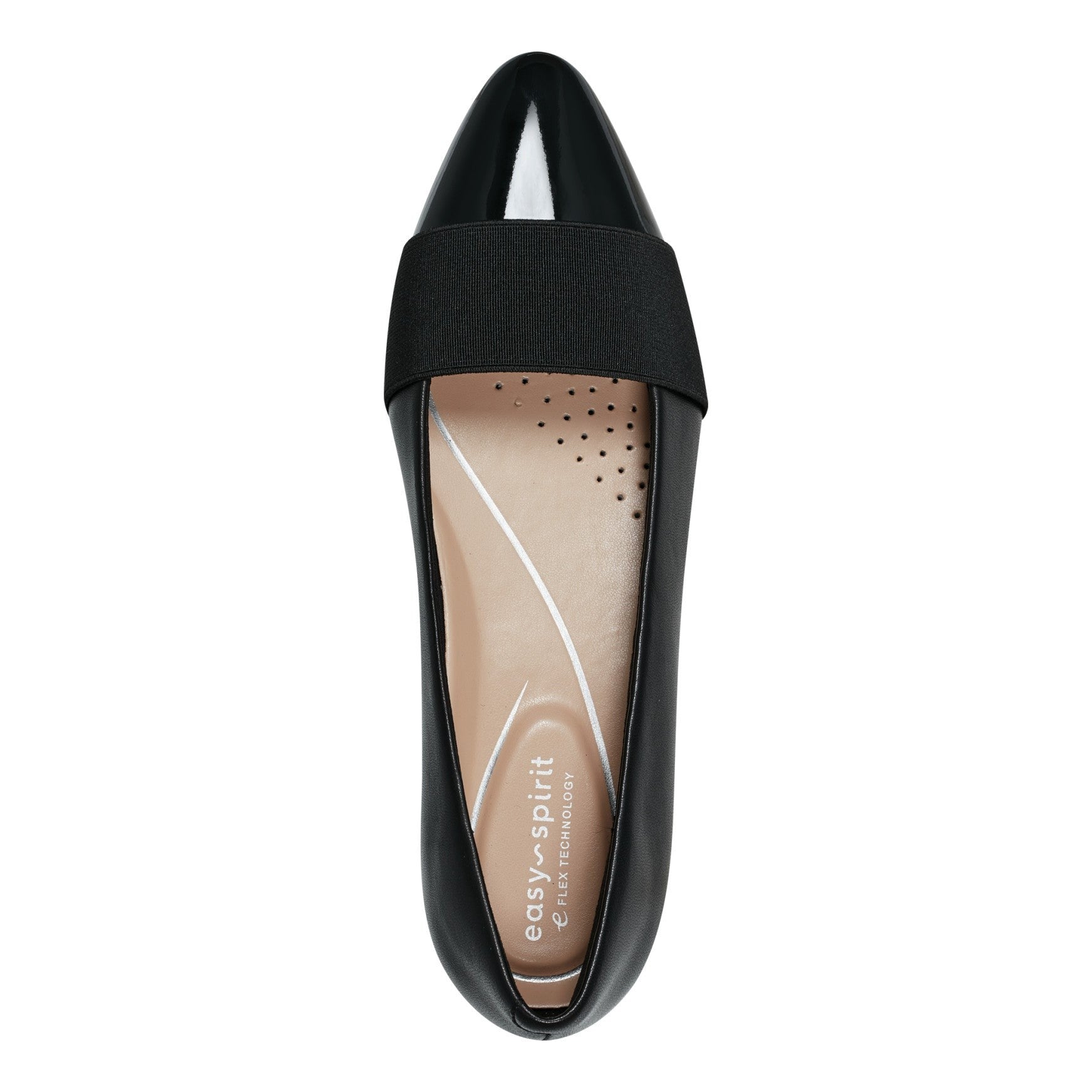 Easy Spirit Casta Cap Toe Cushioned Comfort Arch Support Women's Dress Pump - Black Leather - 5
