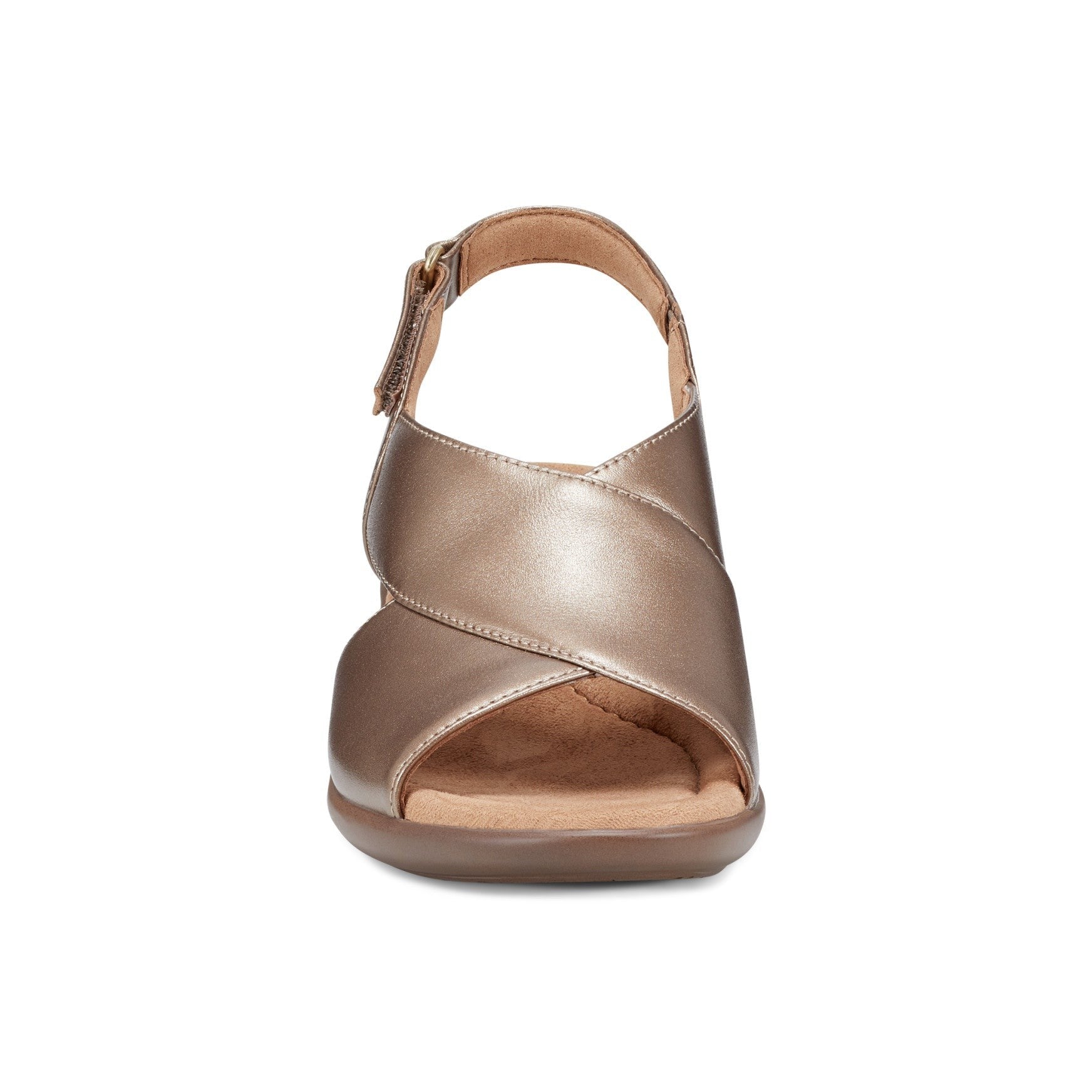 Easy Spirit Chantal Cushioned Arch Support Women's Casual Heeled Sandal - Bronze Pearlized - 3