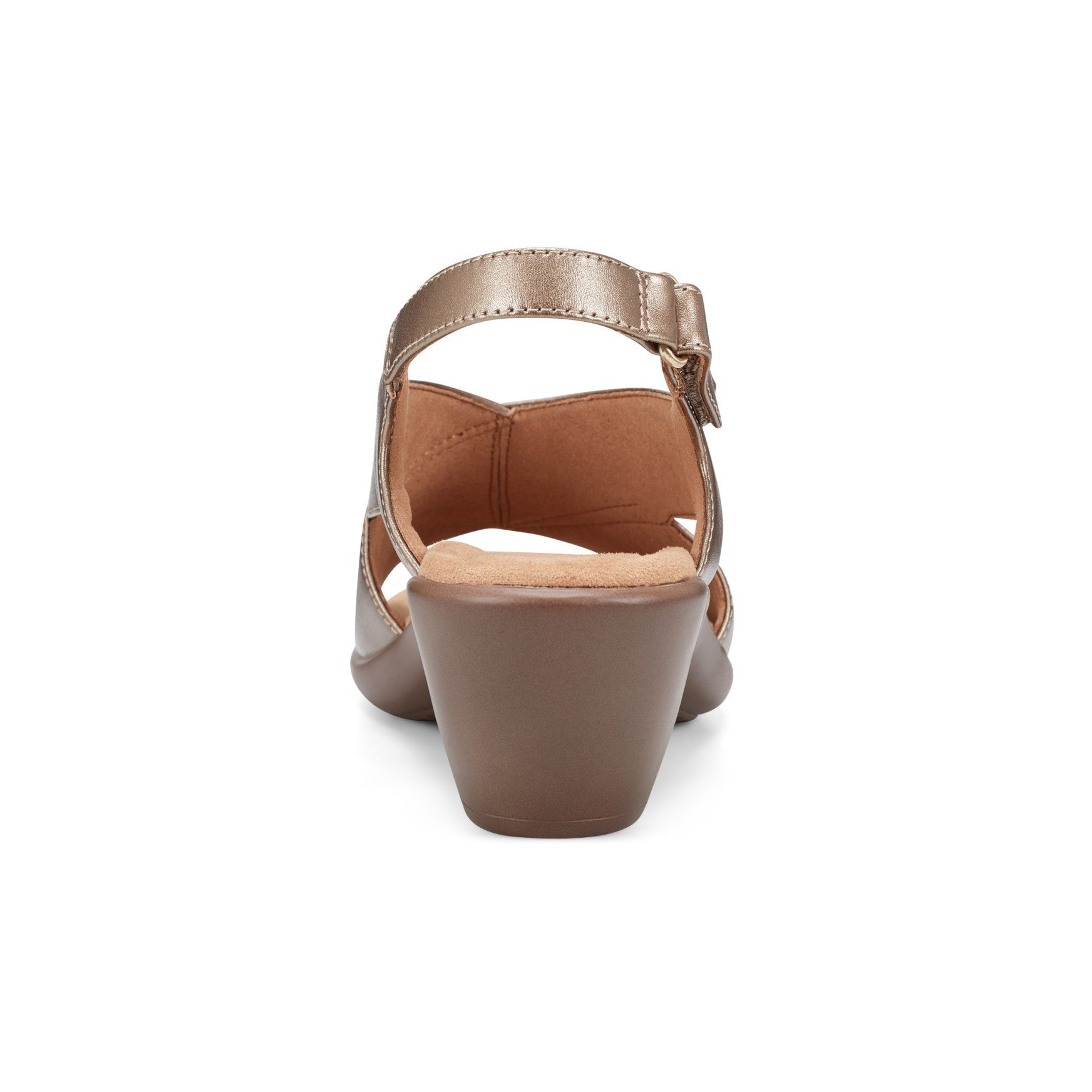 Easy Spirit Chantal Cushioned Arch Support Women's Casual Heeled Sandal - Bronze Pearlized - 4