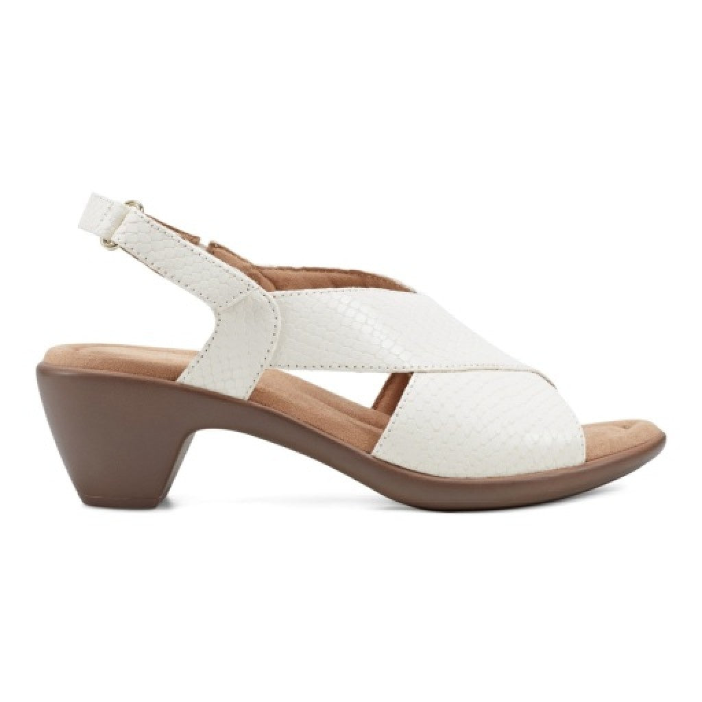 Easy Spirit Chantal Cushioned Arch Support Women's Casual Heeled Sandal - White - 2