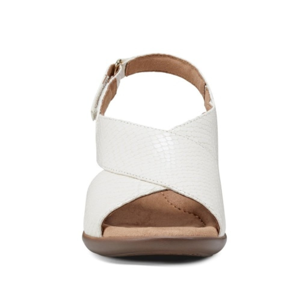 Easy Spirit Chantal Cushioned Arch Support Women's Casual Heeled Sandal - White - 3