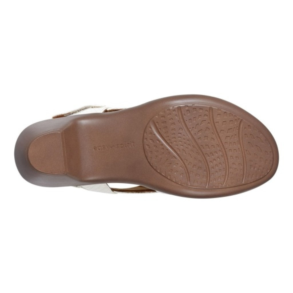 Easy Spirit Chantal Cushioned Arch Support Women's Casual Heeled Sandal - White - 5