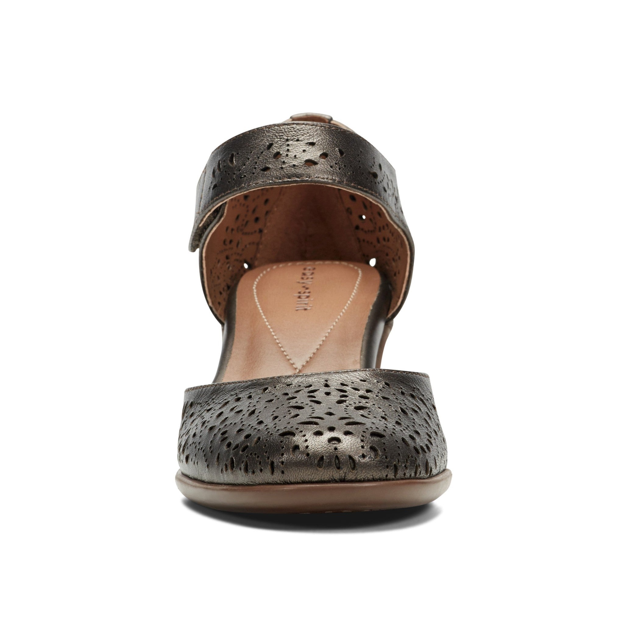 Easy Spirit Cindie Mary Jane Cushioned Arch Support Women's Dress - Pewter Leather - 3