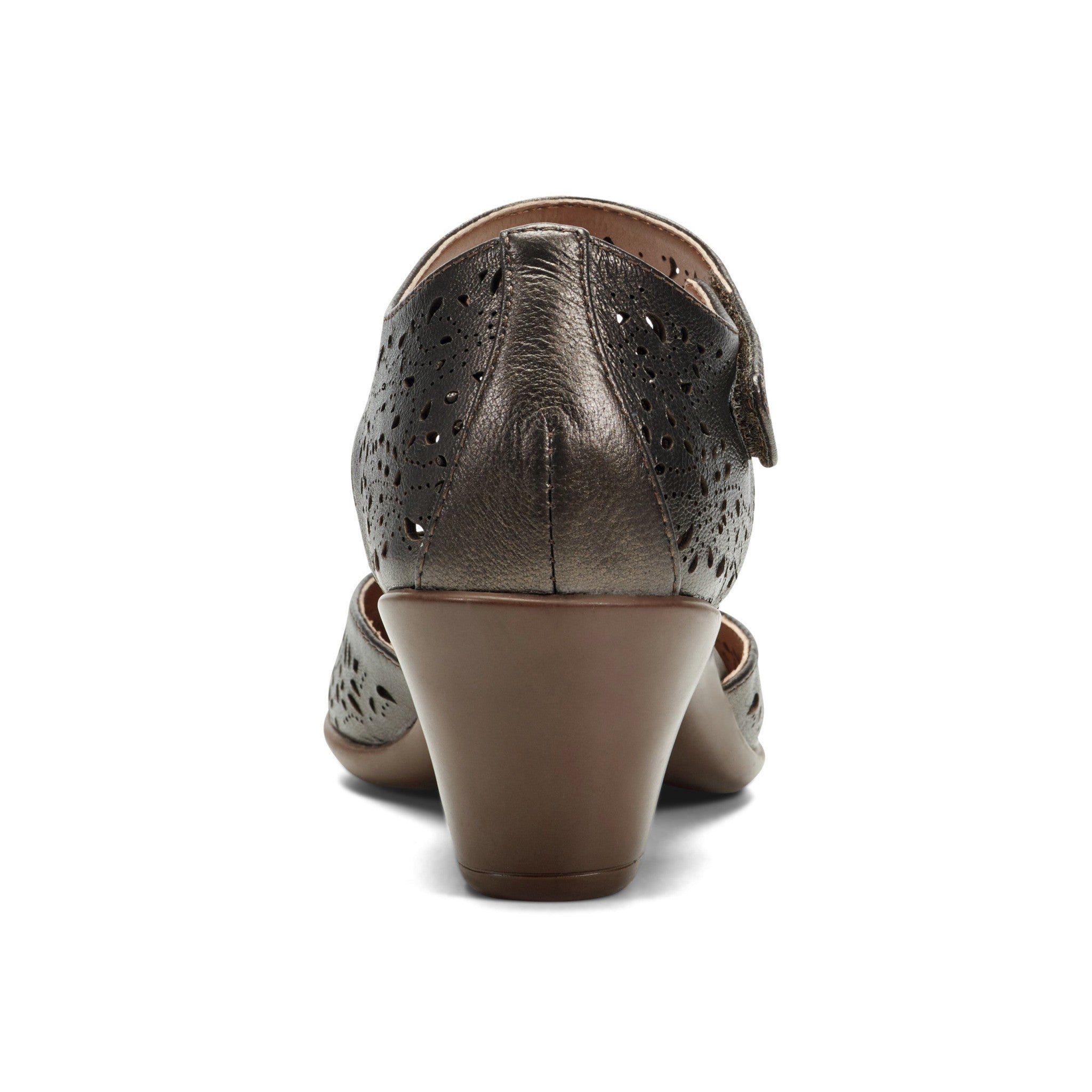 Easy Spirit Cindie Mary Jane Cushioned Arch Support Women's Dress - Pewter Leather - 4