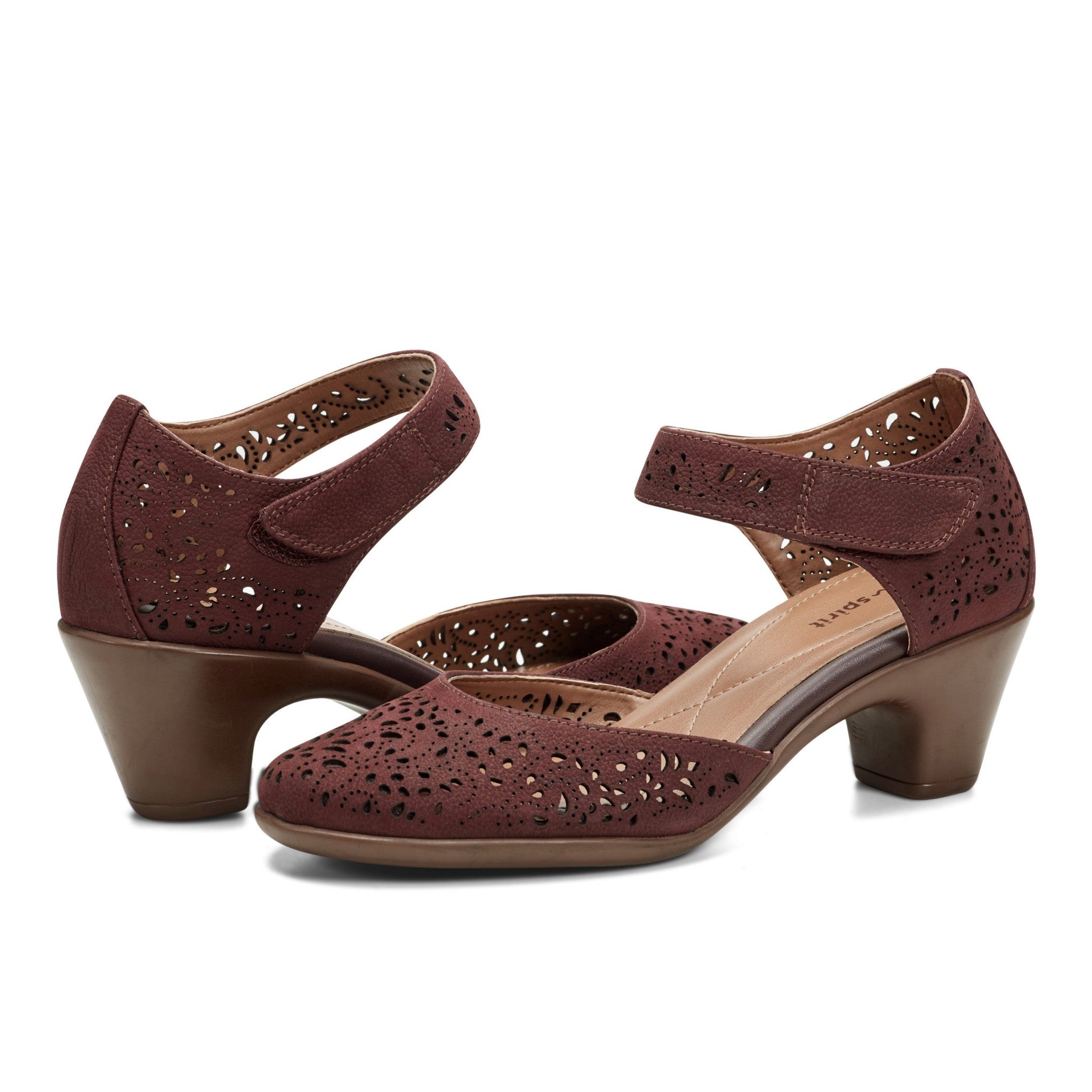 Easy Spirit Cindie Mary Jane Cushioned Arch Support Women's Dress - Red Leather - 7