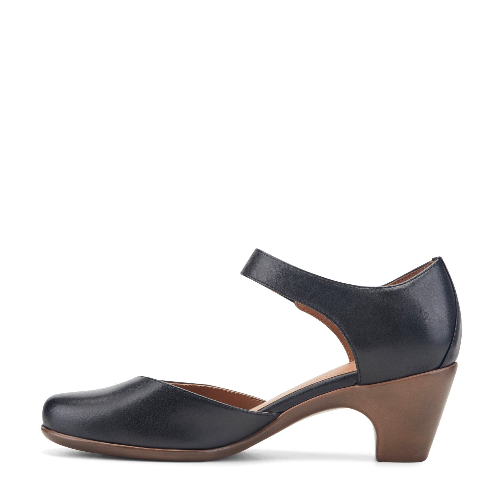 Easy Spirit Clarice Cushioned Arch Support Mary Jane Women's Dress Shoe - Black Leather - 4