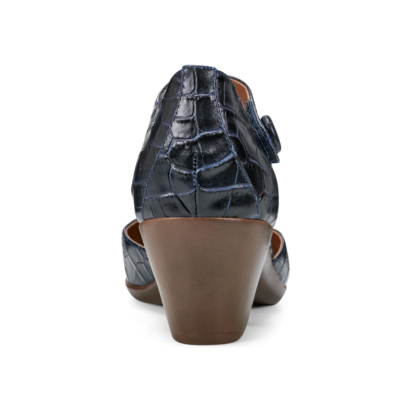 Easy Spirit Clarice Cushioned Arch Support Mary Jane Women's Dress Shoe - Dark Blue Croco - 4