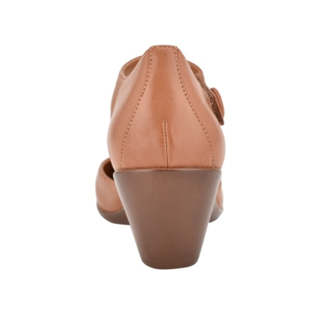 Easy Spirit Clarice Cushioned Arch Support Mary Jane Women's Dress Shoe - Medium Brown - 4