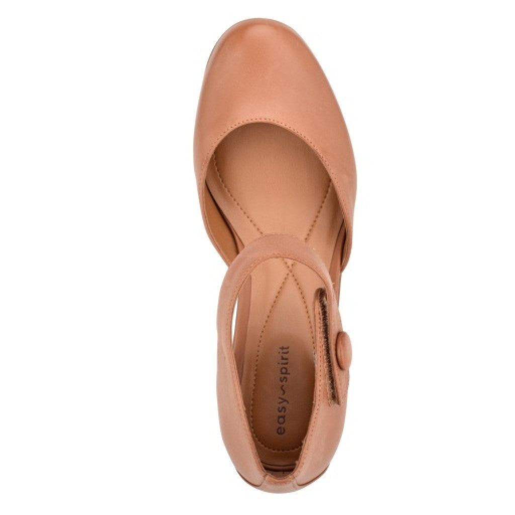 Easy Spirit Clarice Cushioned Arch Support Mary Jane Women's Dress Shoe - Medium Brown - 6