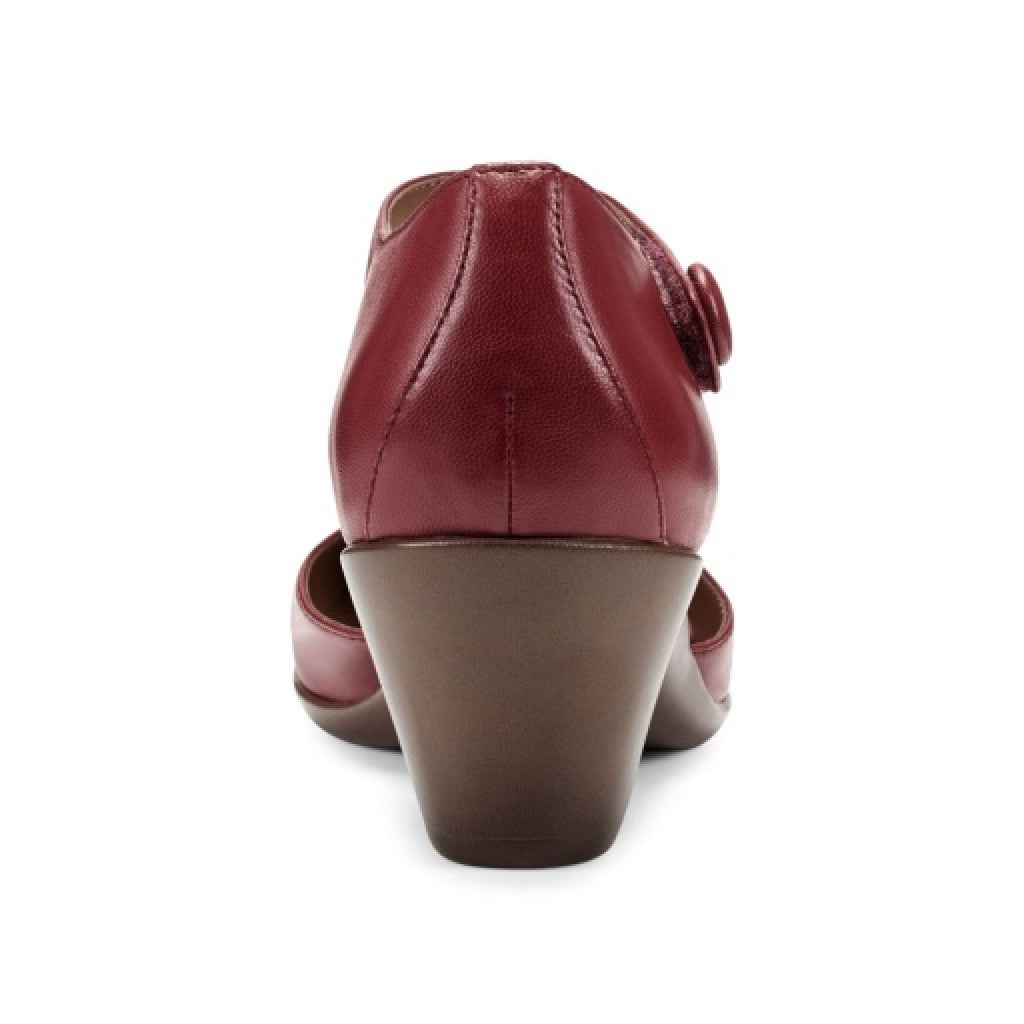 Easy Spirit Clarice Cushioned Arch Support Mary Jane Women's Dress Shoe - Medium Red - 3