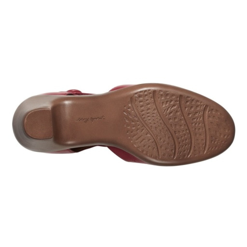 Easy Spirit Clarice Cushioned Arch Support Mary Jane Women's Dress Shoe - Medium Red - 4
