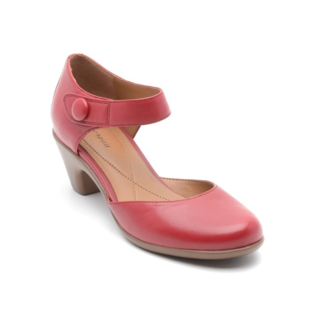 Easy Spirit Clarice Cushioned Arch Support Mary Jane Women's Dress Shoe - Medium Red - 6