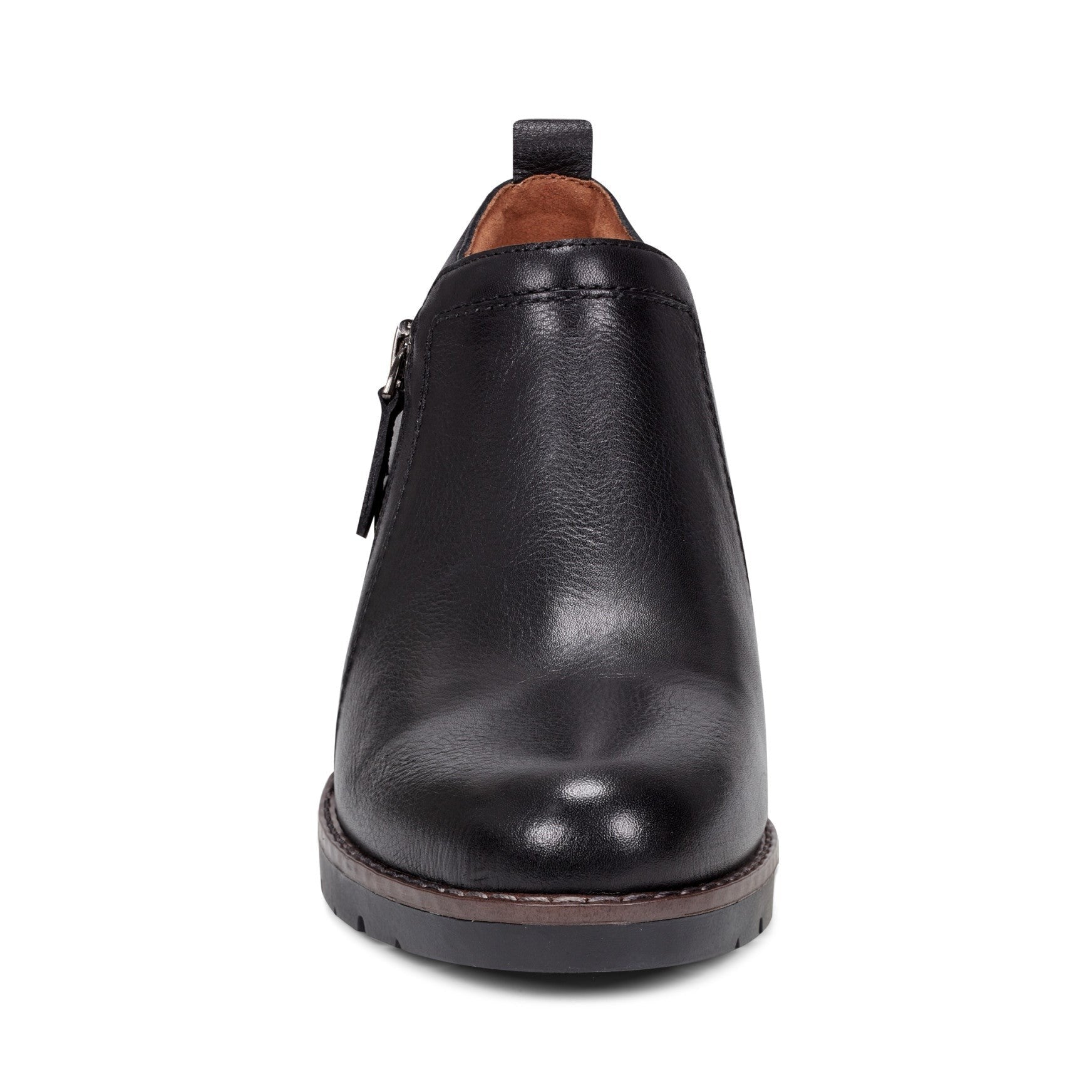 Easy Spirit Cosa Cushioned Arch Support Women's Casual Slip On - Black Leather - 3