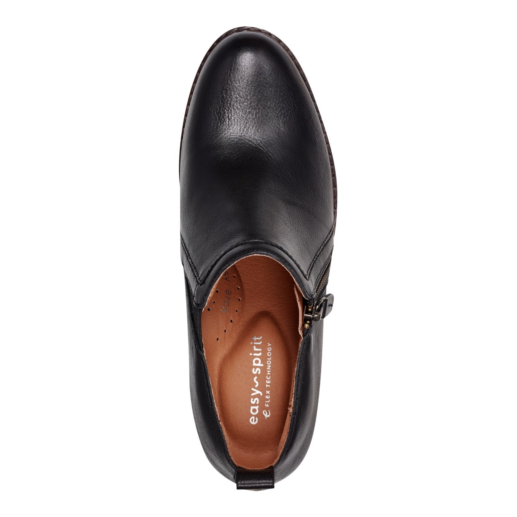 Easy Spirit Cosa Cushioned Arch Support Women's Casual Slip On - Black Leather - 5