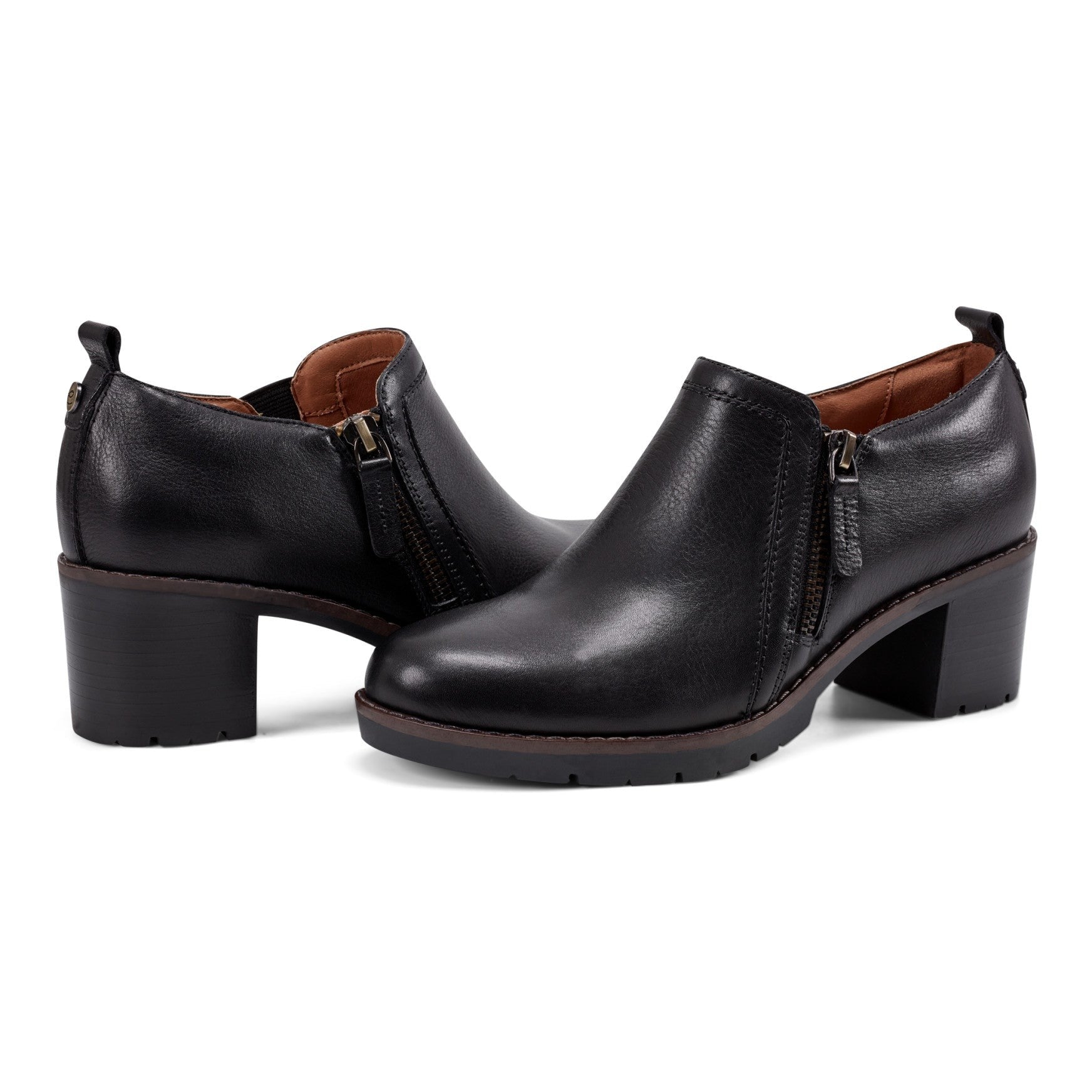 Easy Spirit Cosa Cushioned Arch Support Women's Casual Slip On - Black Leather - 7