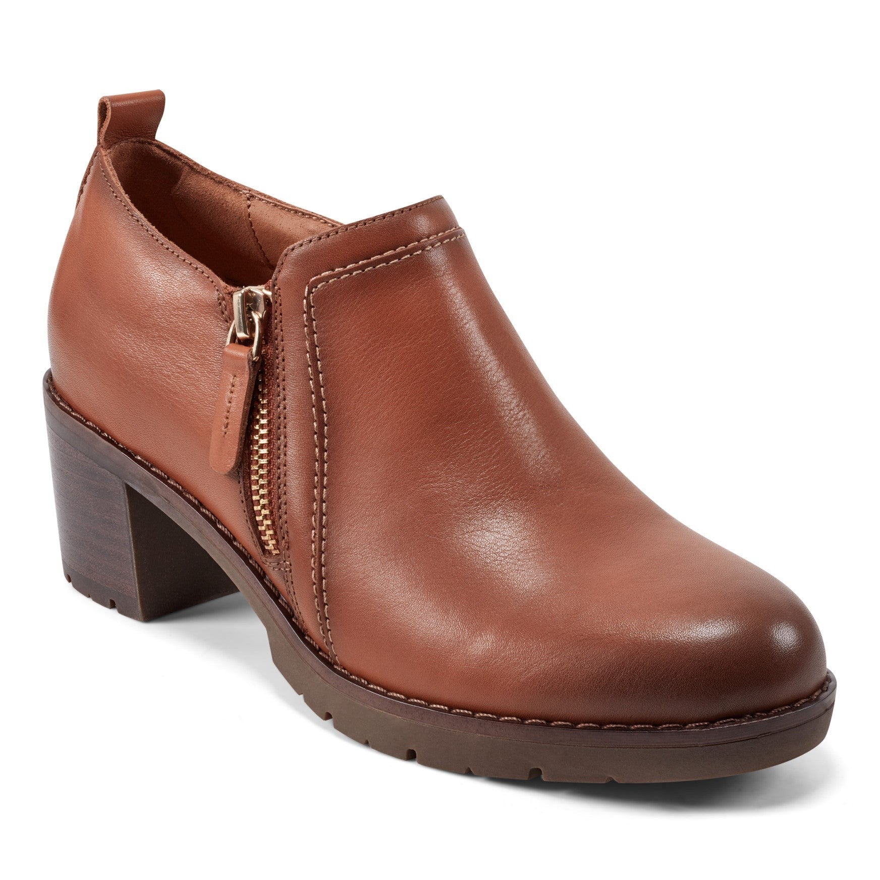 Easy Spirit Cosa Cushioned Arch Support Women's Casual Slip On - Brown Leather - 2
