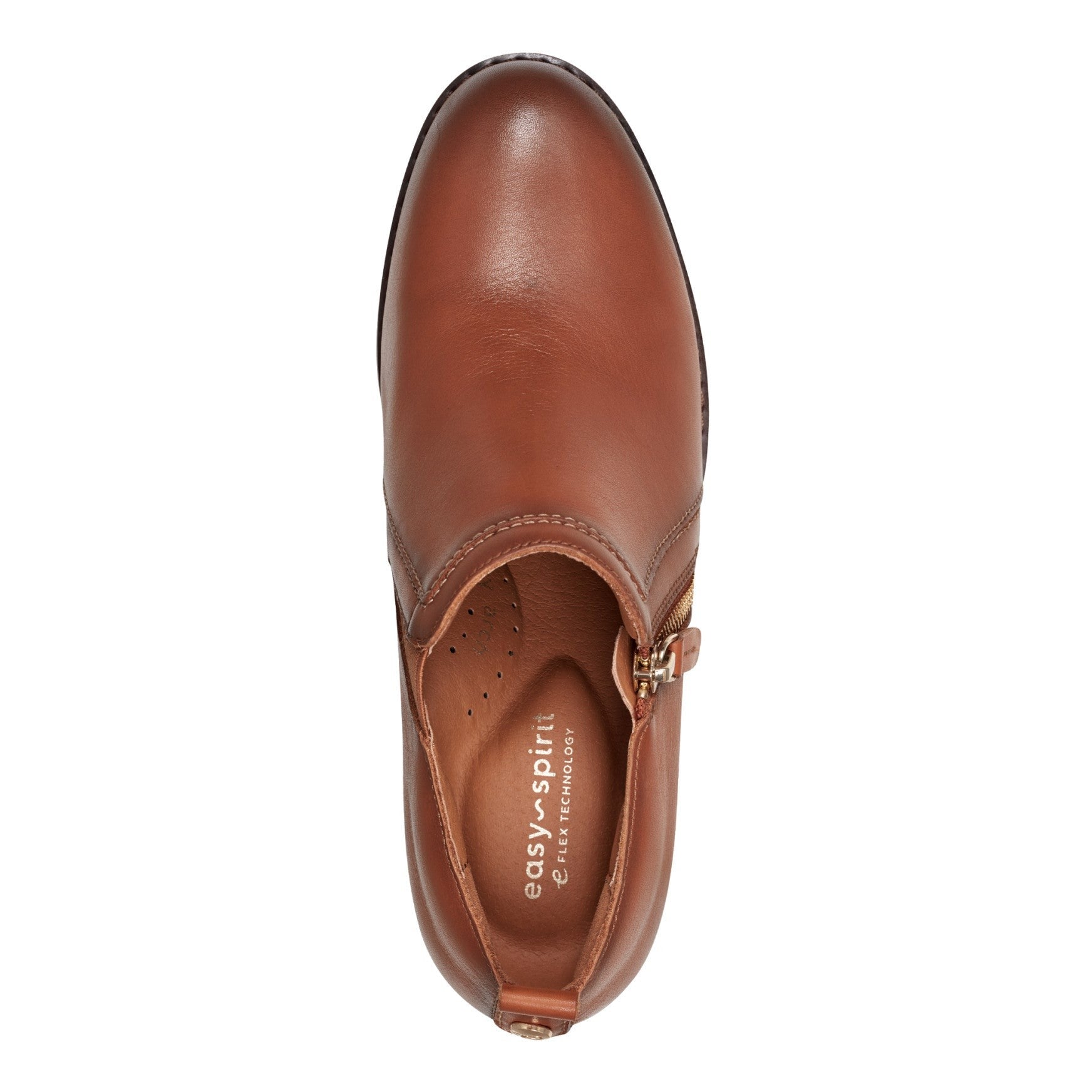 Easy Spirit Cosa Cushioned Arch Support Women's Casual Slip On - Brown Leather - 5