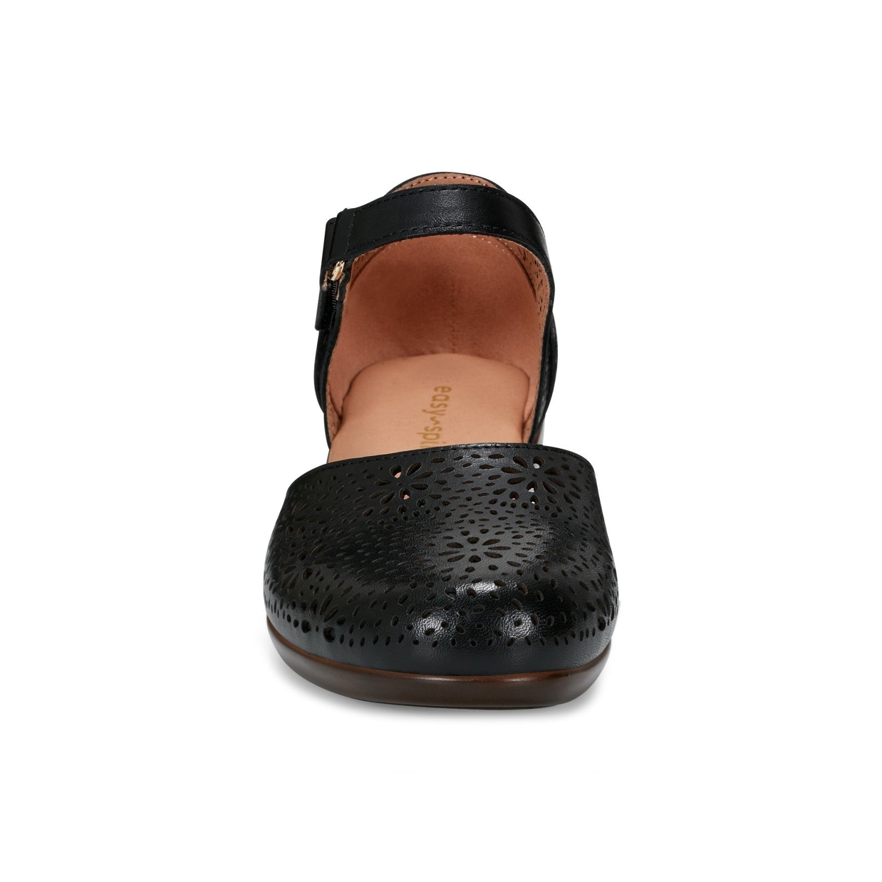 Easy Spirit Denita Mary Jane Dress Comfortable Cushioned Arch Support Women's Dress Shoe - Black Leather - 3