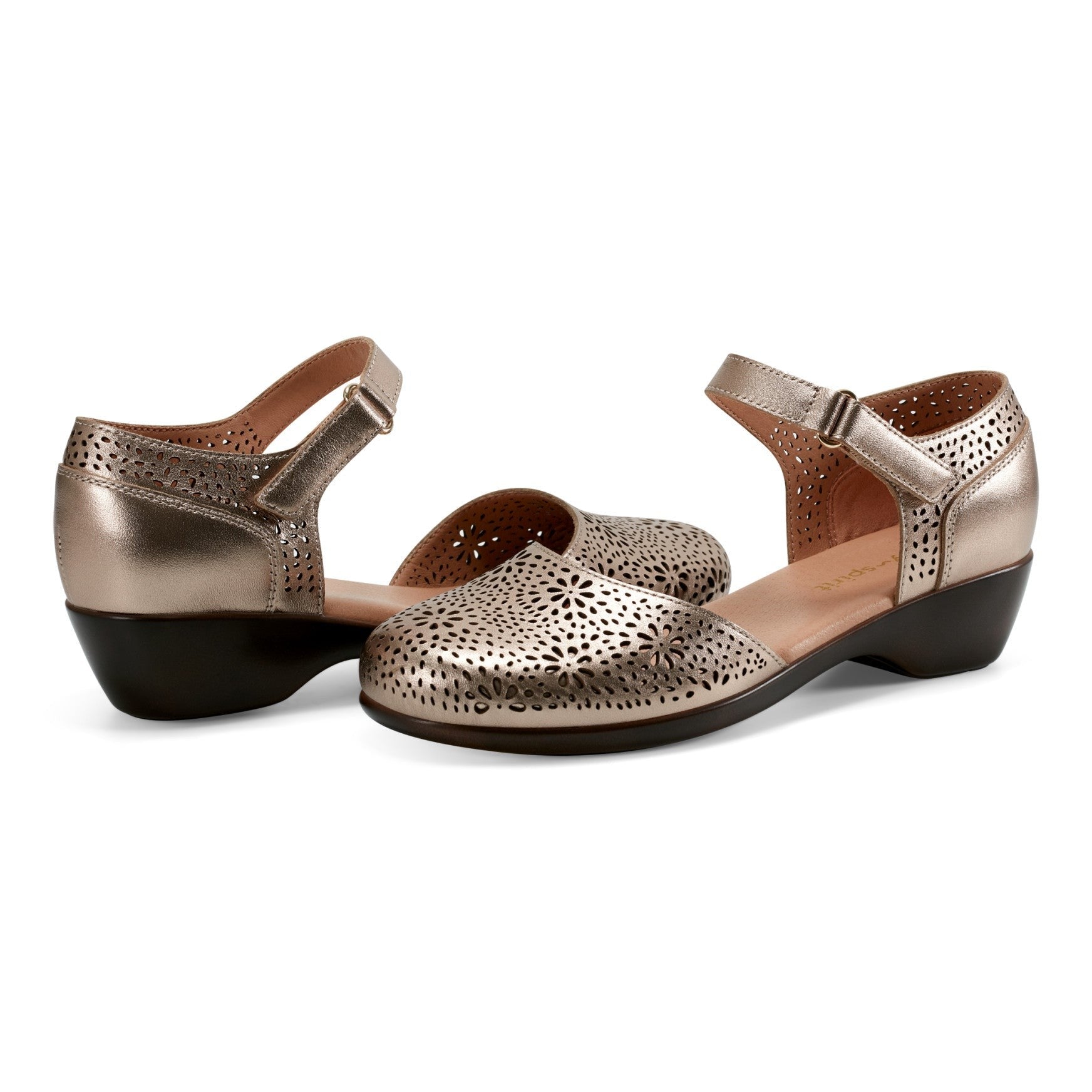 Easy Spirit Denita Mary Jane Dress Comfortable Cushioned Arch Support Women's Dress Shoe - Bronze Leather - 7