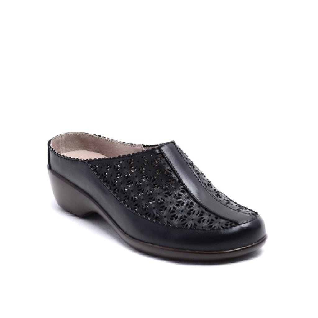 Easy Spirit Dusk Mule Cushioned Arch Support Women's Casual Mule - Black - 8