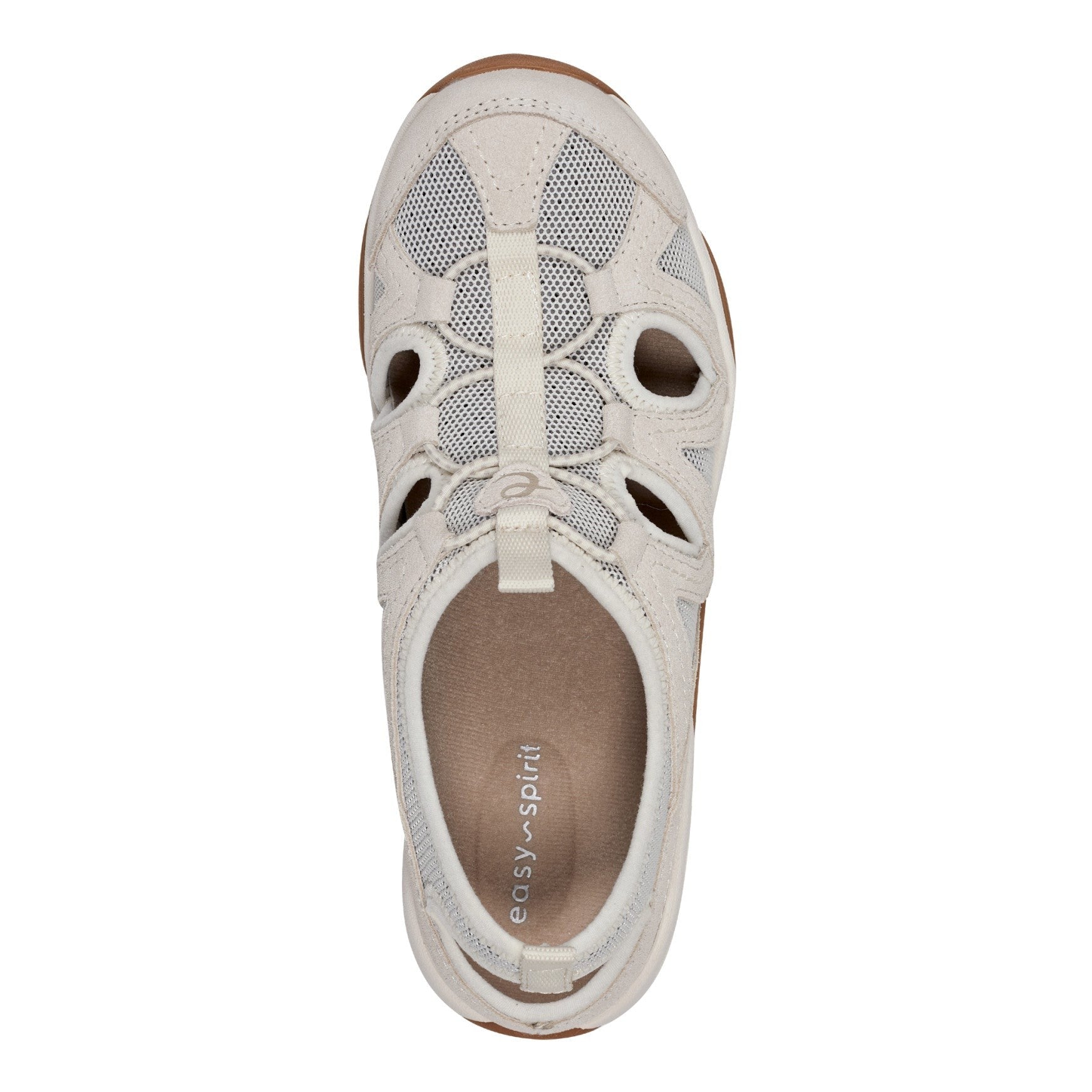 Easy Spirit Earthen Cushioned Arch Support Women's Walking Shoe - Ivory - 5