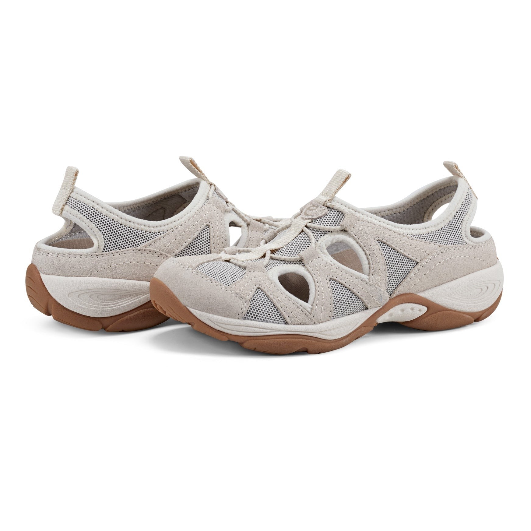 Easy Spirit Earthen Cushioned Arch Support Women's Walking Shoe - Ivory - 7