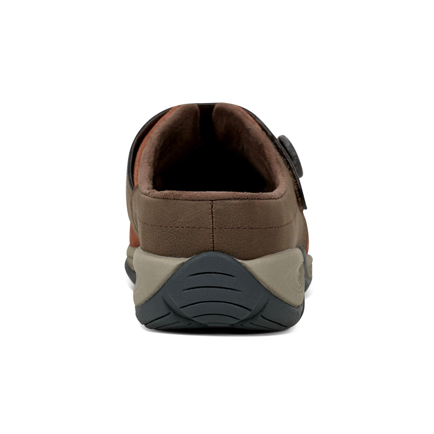 Easy Spirit Edline Cushioned Arch-Support Slip-On Women's Clog - Brown Suede - 4