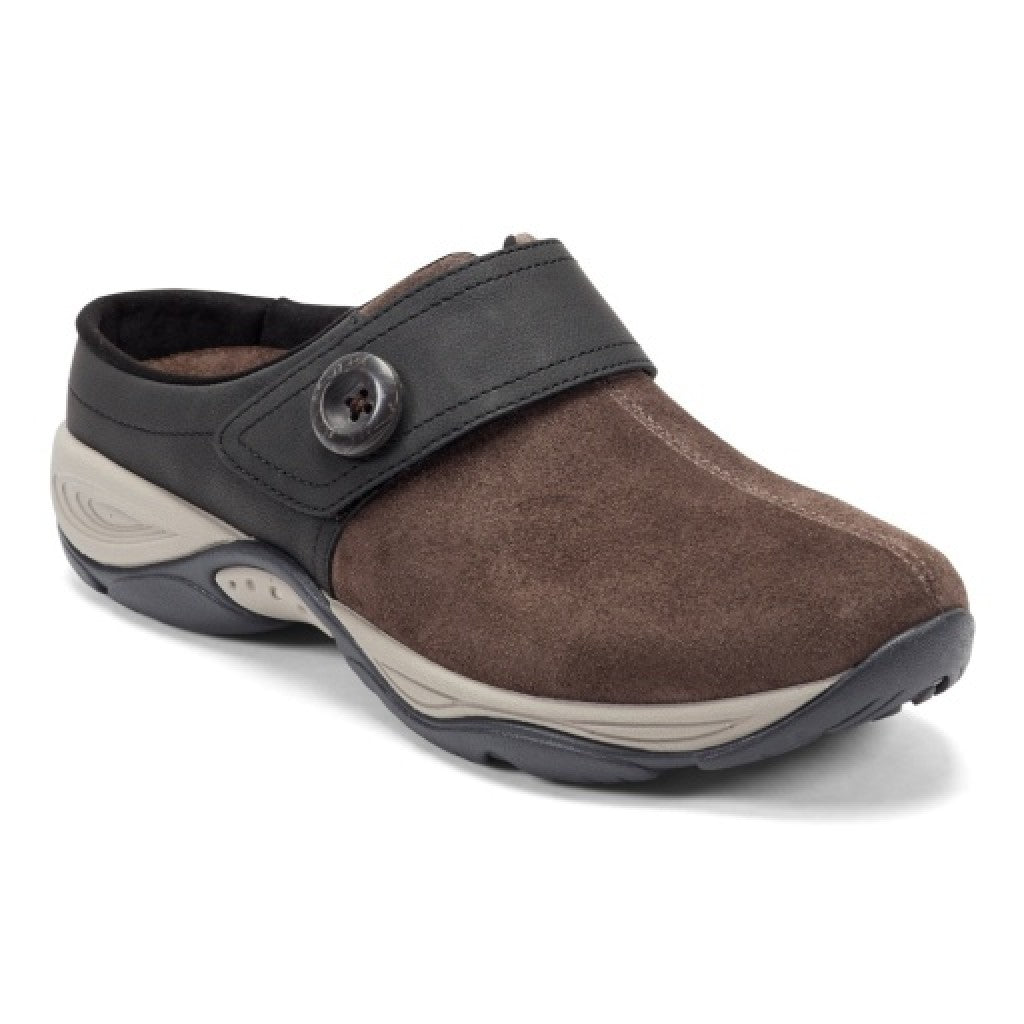 Easy Spirit Edline Cushioned Arch-Support Slip-On Women's Clog - Dark Brown - 1