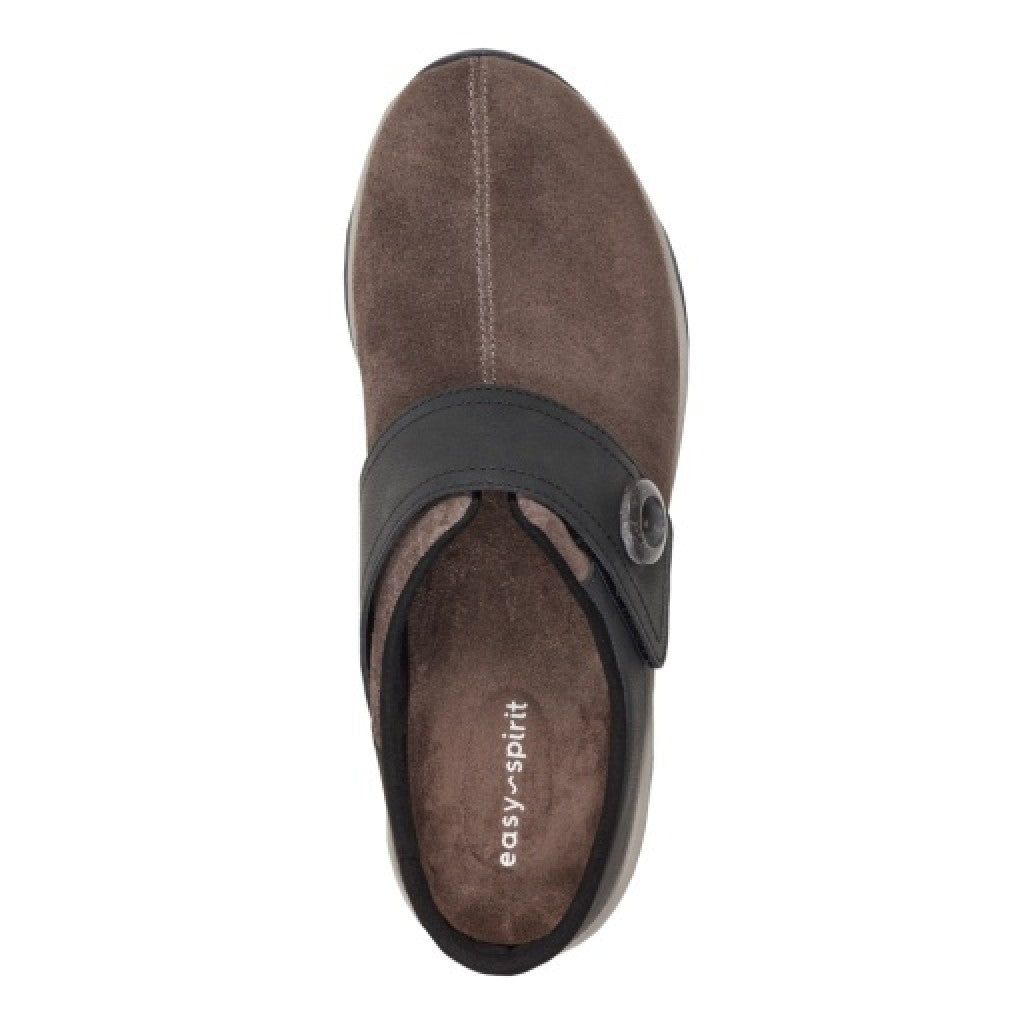 Easy Spirit Edline Cushioned Arch-Support Slip-On Women's Clog - Dark Brown - 3