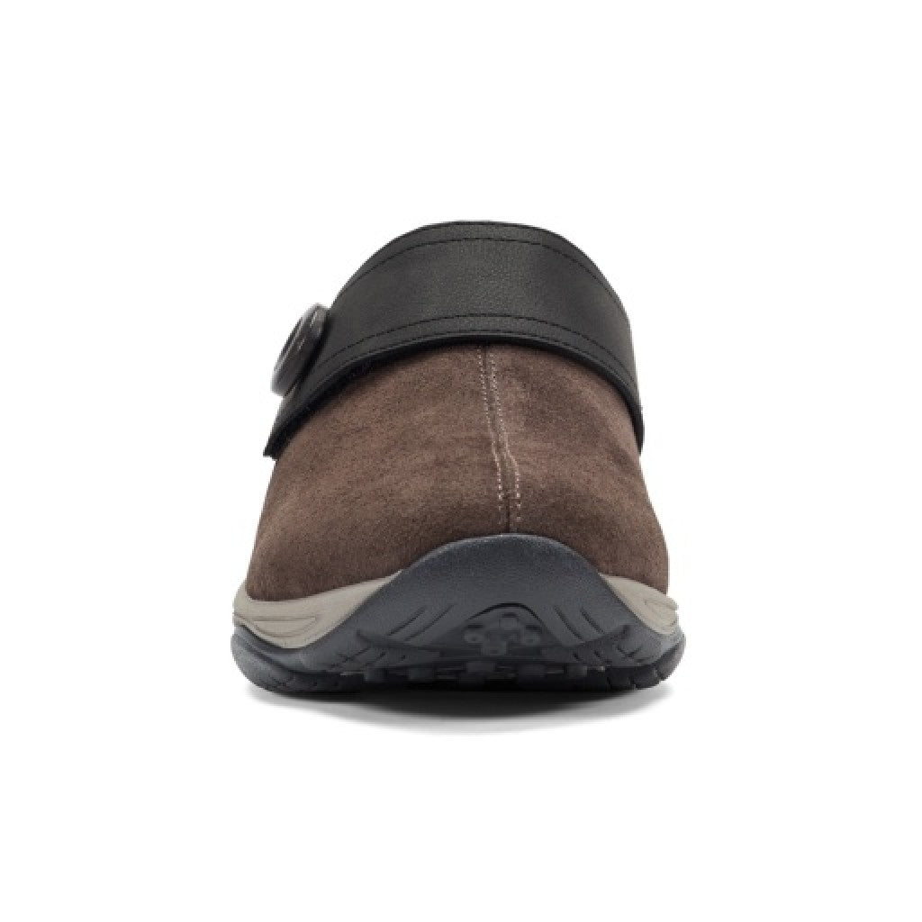 Easy Spirit Edline Cushioned Arch-Support Slip-On Women's Clog - Dark Brown - 5