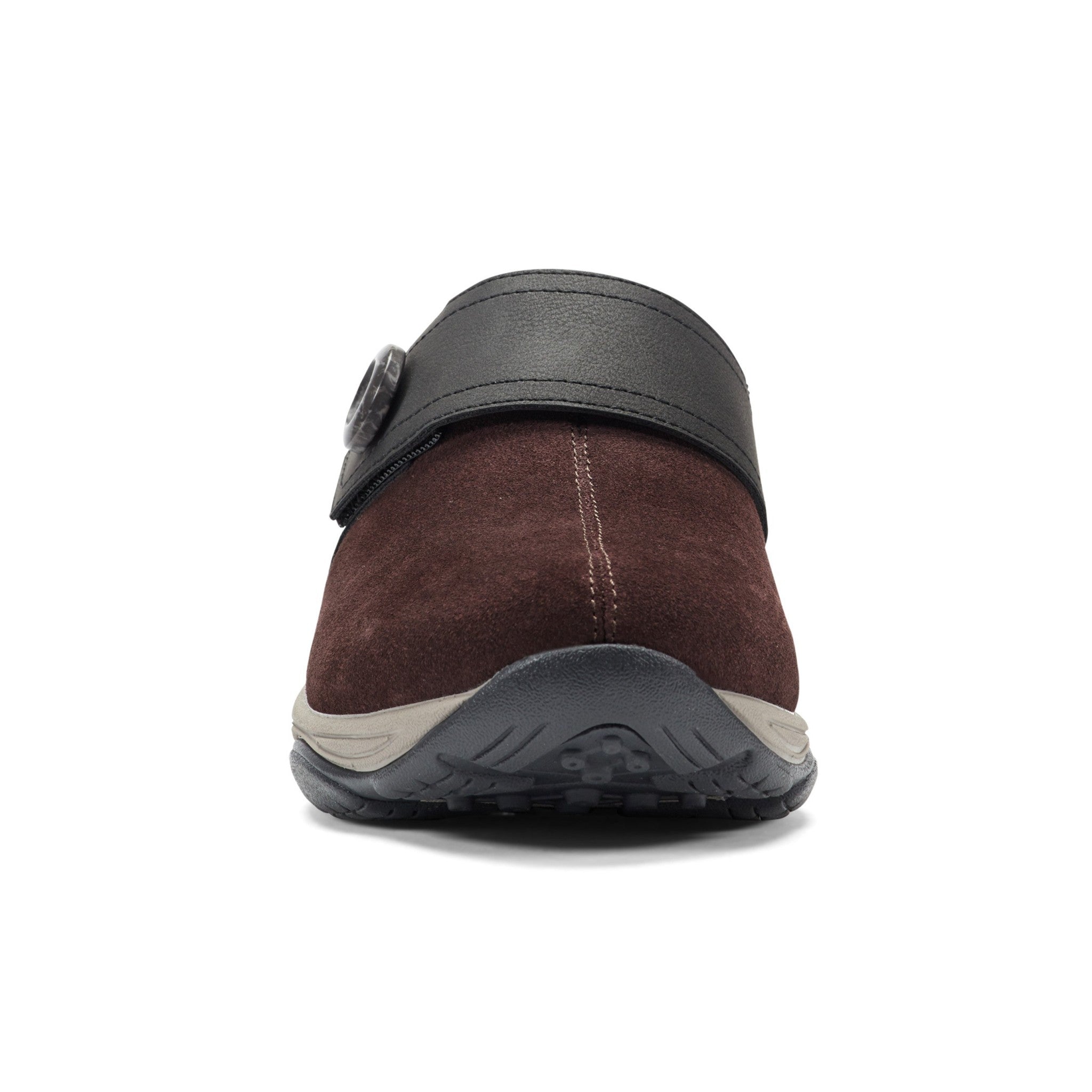 Easy Spirit Edline Cushioned Arch-Support Slip-On Women's Clog - Red Suede - 3