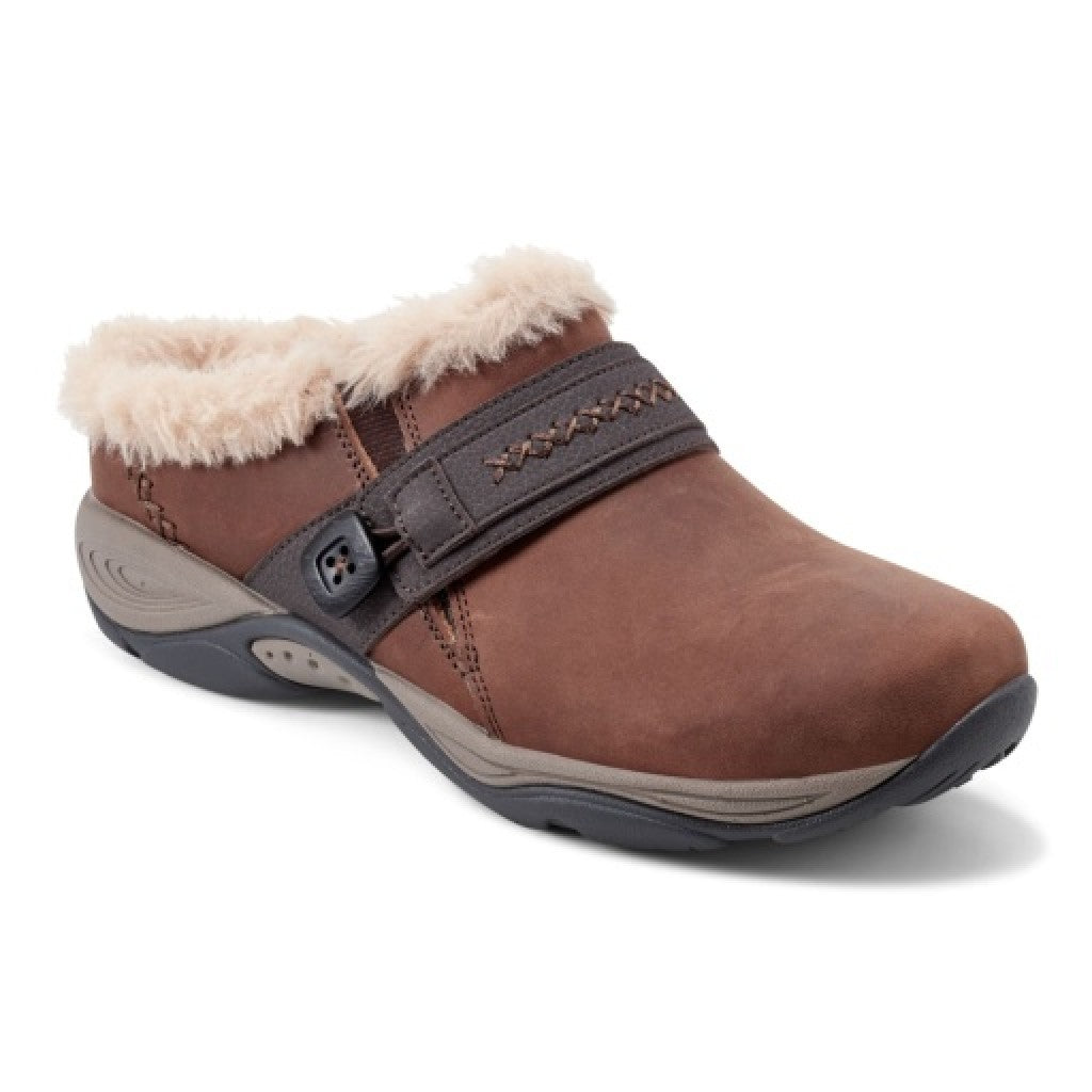 Easy Spirit Elinn Cushioned Arch-Support Slip-On Women's Clog - All Dark Brown - 1