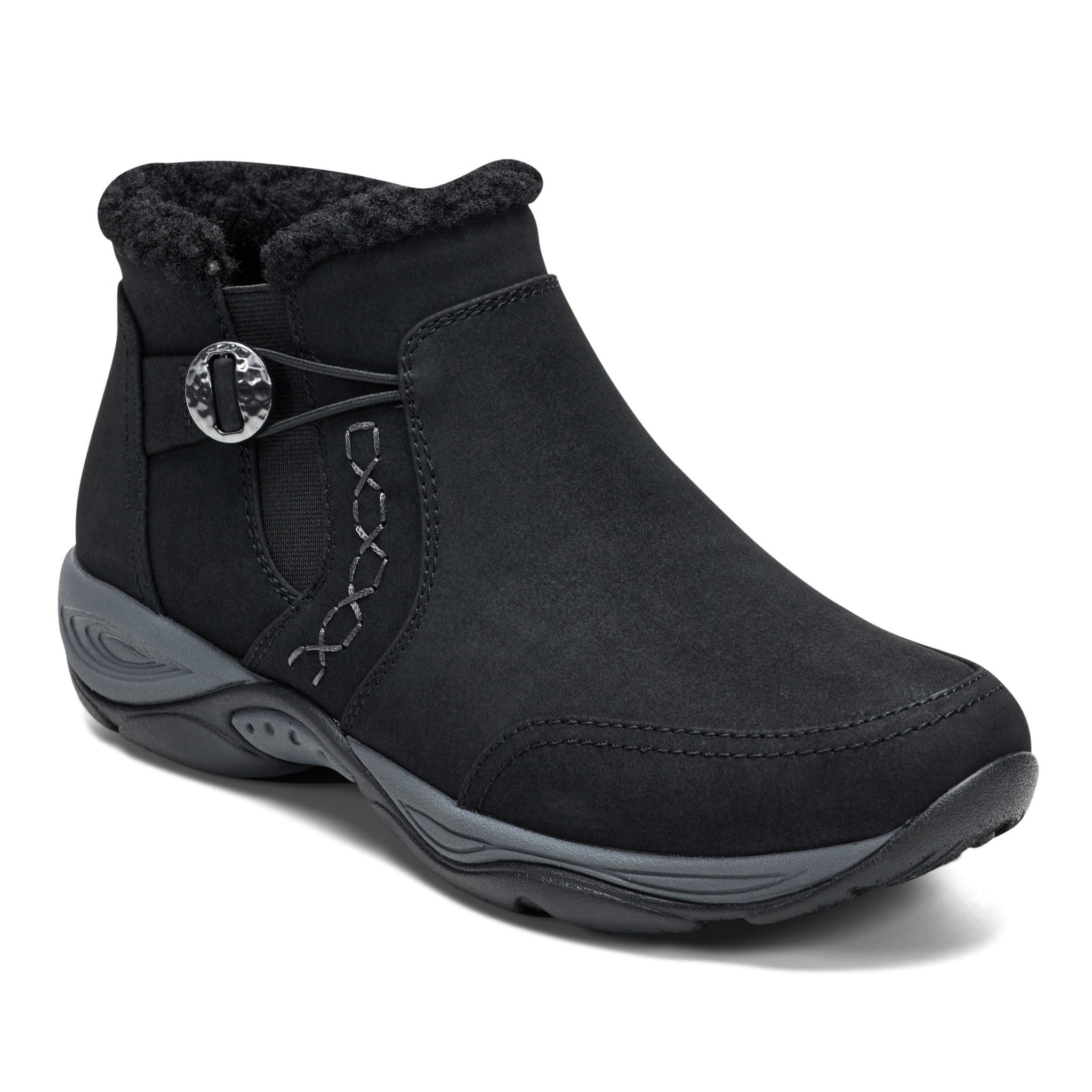 Easy Spirit Erique Cushioned Arch Support Cold Weather Bootie Women's - Black - 2