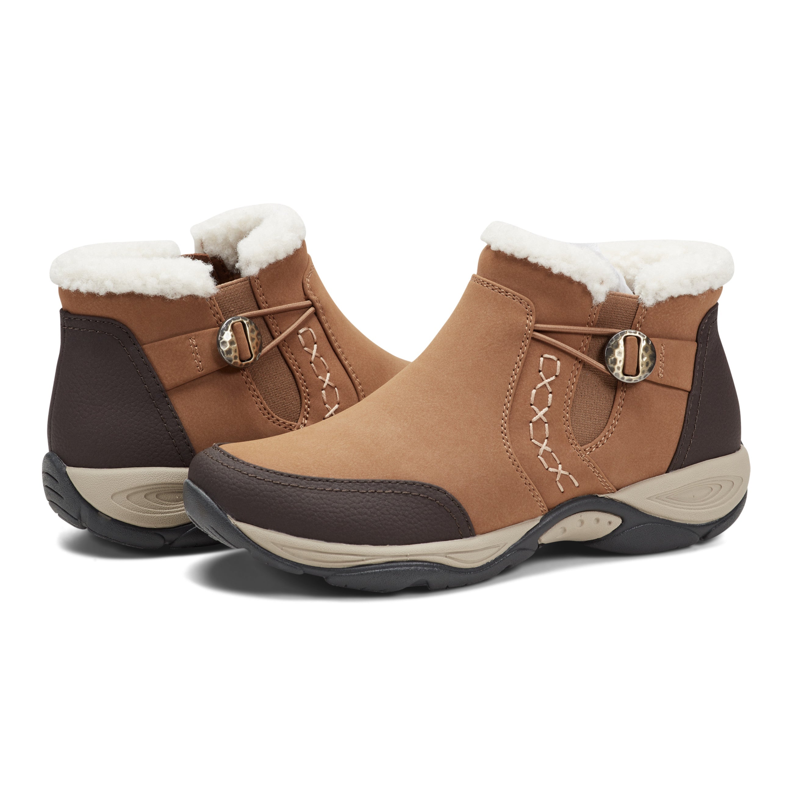 Easy Spirit Erique Cushioned Arch Support Cold Weather Bootie Women's - Brown/Black - View 7