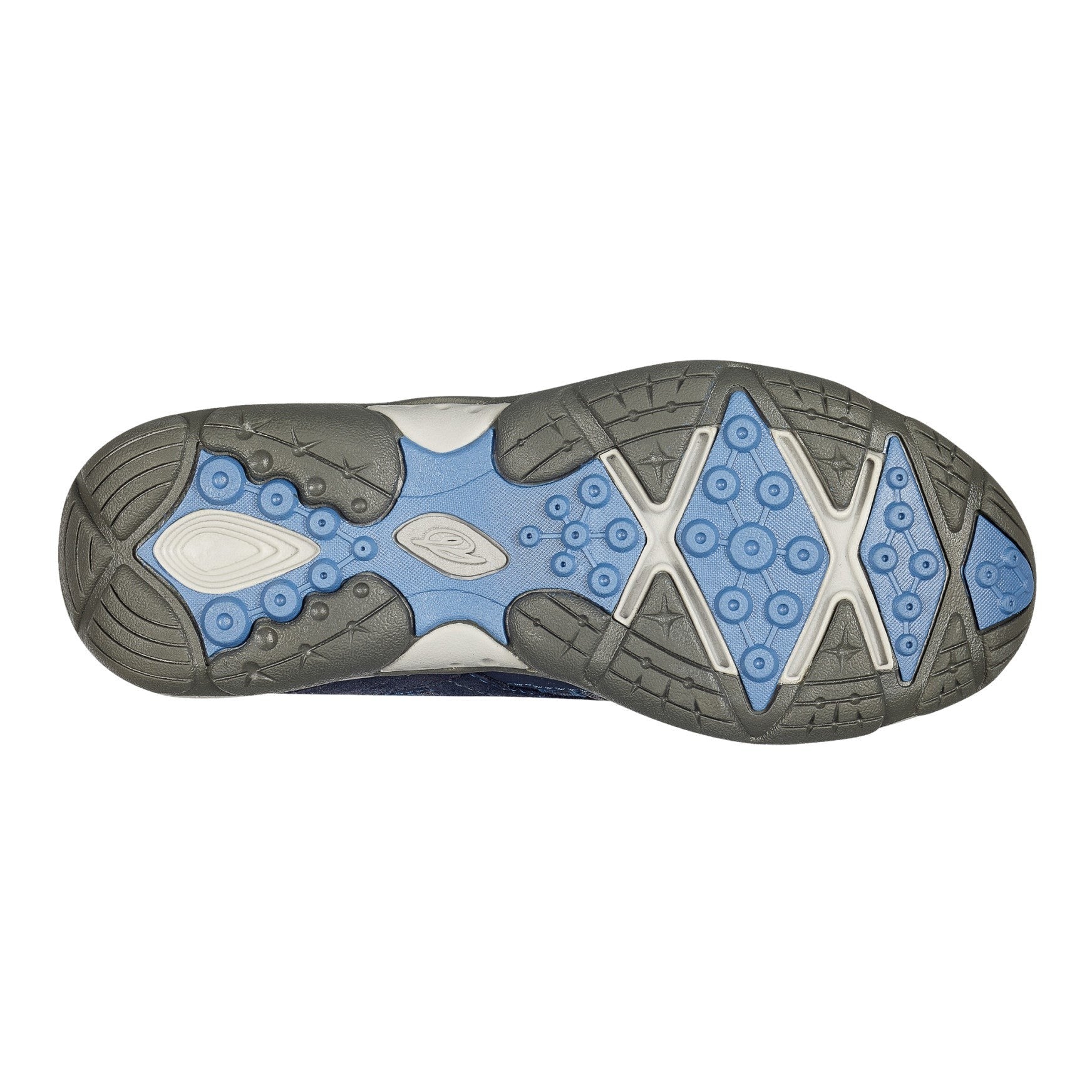 Easy Spirit Exploremap Athletic Cushioned Arch Support Women's Walking Shoe - Navy Multi Nubuck - 6