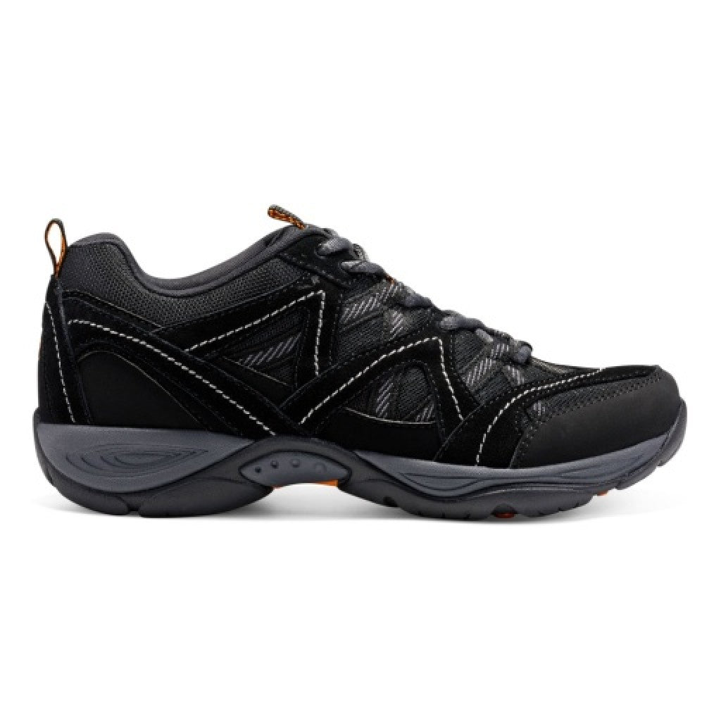 Easy Spirit Exploremap Cushioned Arch Support Lace-Up Women's Walking Shoe - Black - 2
