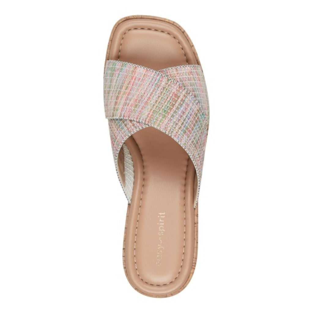 Easy Spirit Fawn Cushioned Slip-On Wedge Women's Wedge Sandal - Light Pink - 6