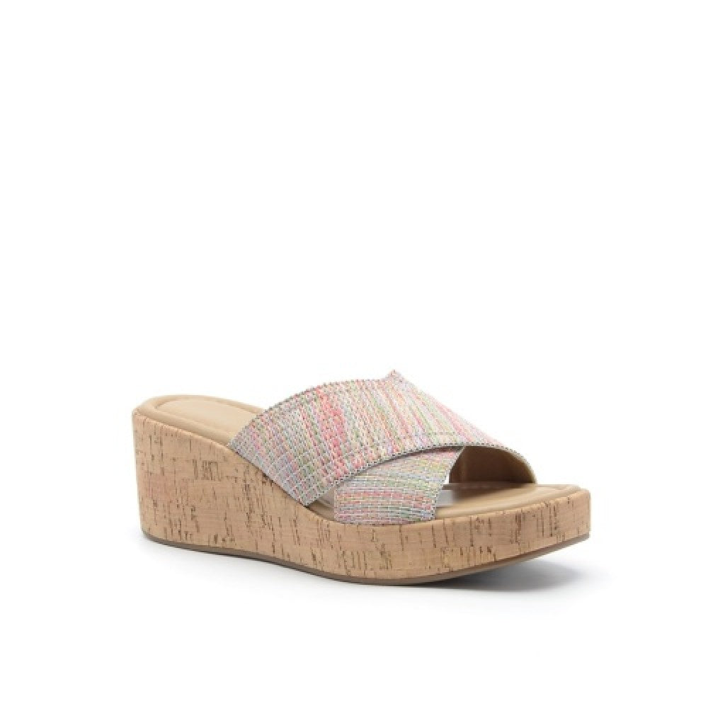 Easy Spirit Fawn Cushioned Slip-On Wedge Women's Wedge Sandal - Light Pink - 8