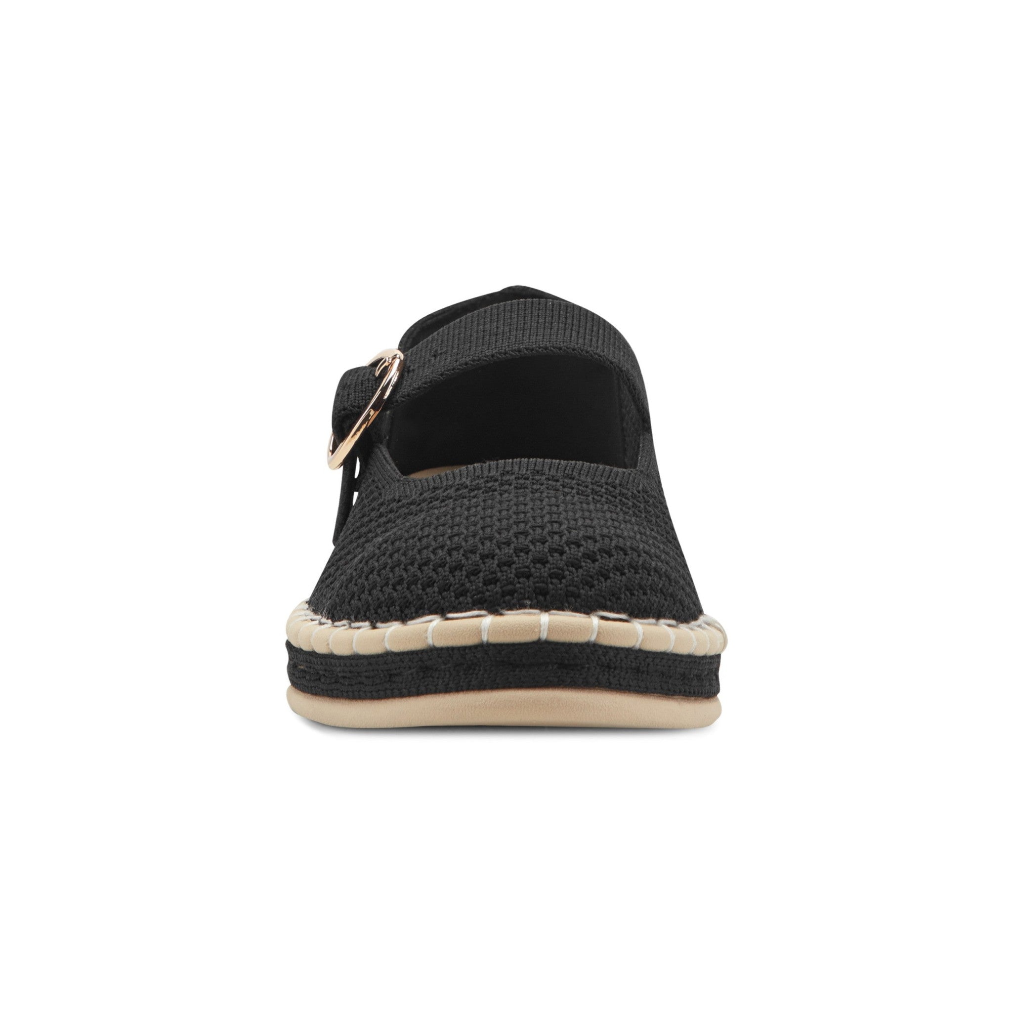 Easy Spirit Francene Cushioned Arch-Support Women's Mary Jane - Black Knit - 3