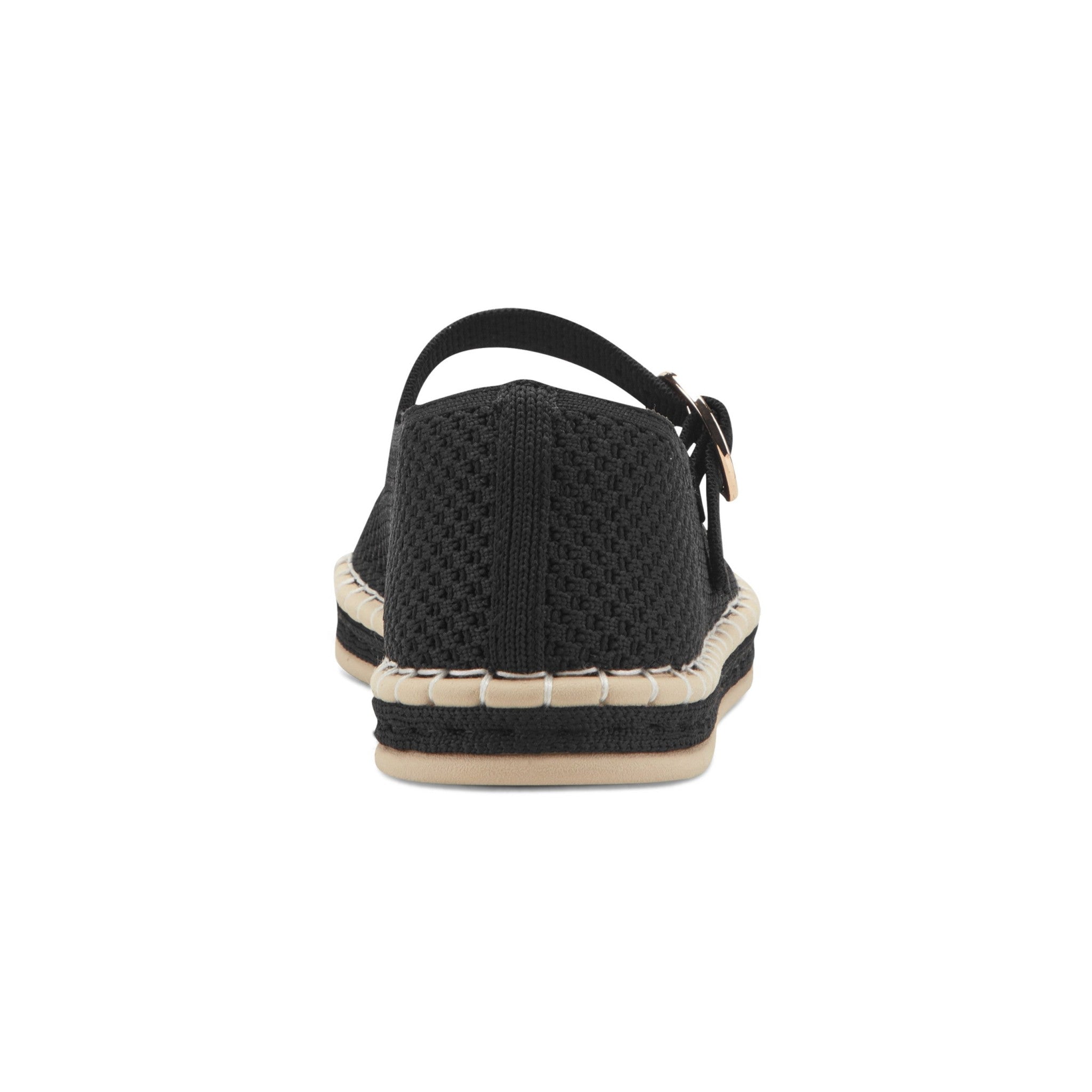 Easy Spirit Francene Cushioned Arch-Support Women's Mary Jane - Black Knit - 4